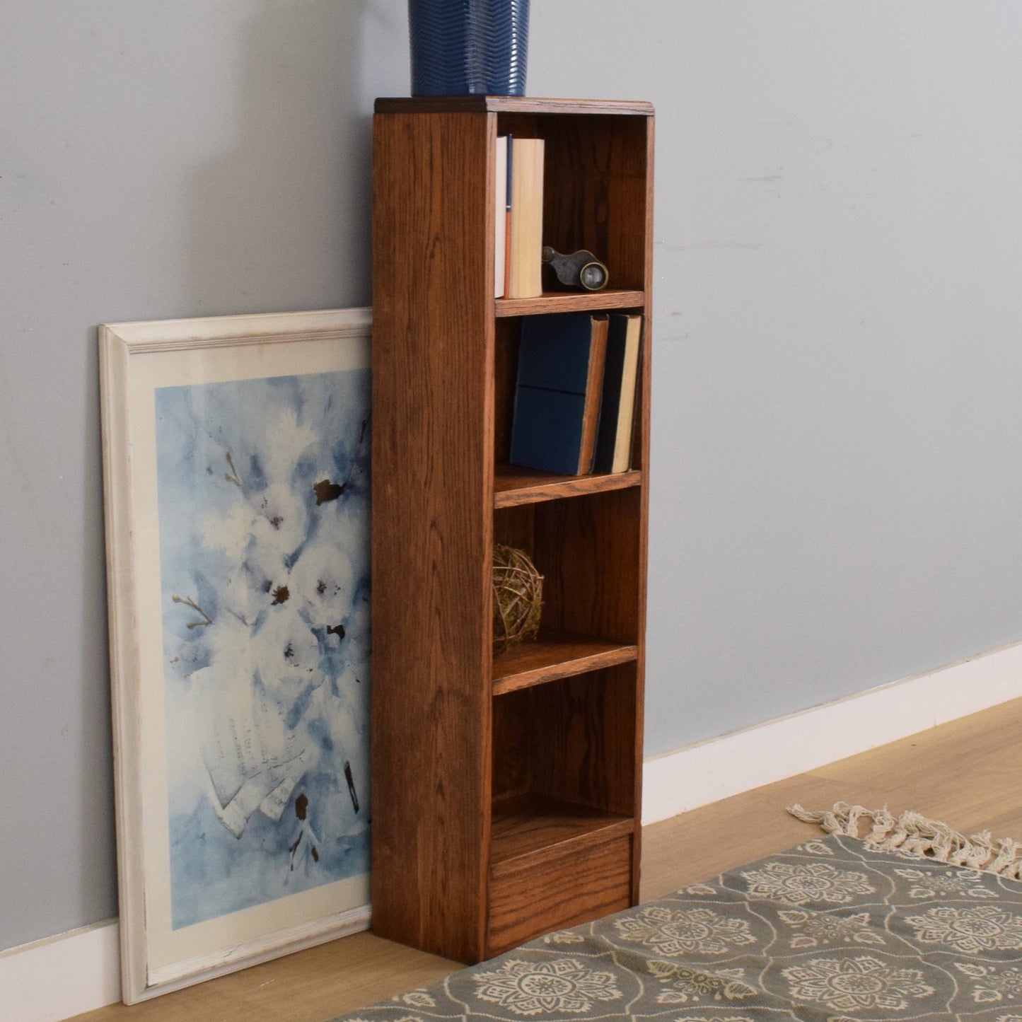 Restored Oak CD/Book Rack