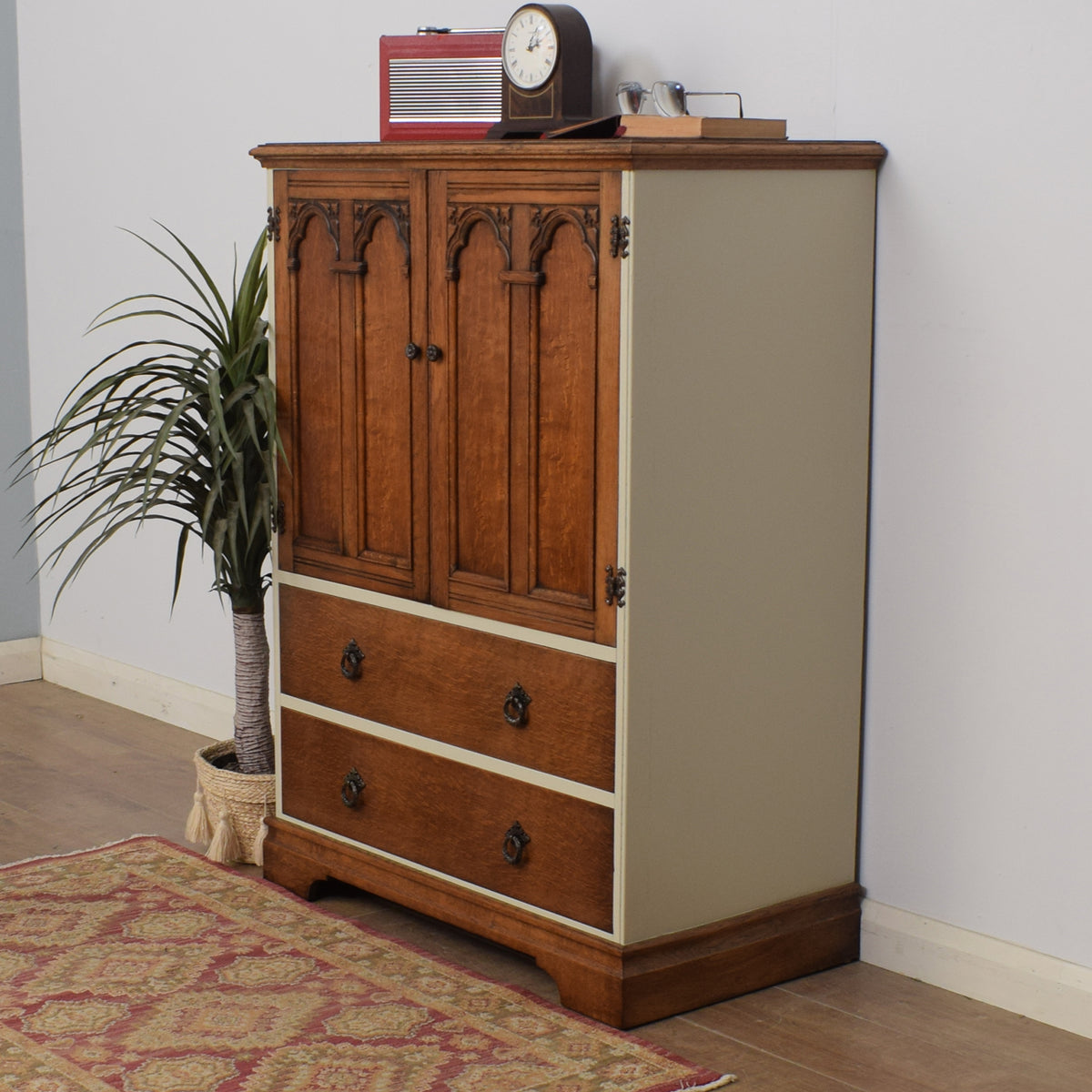 Painted Oak Tallboy