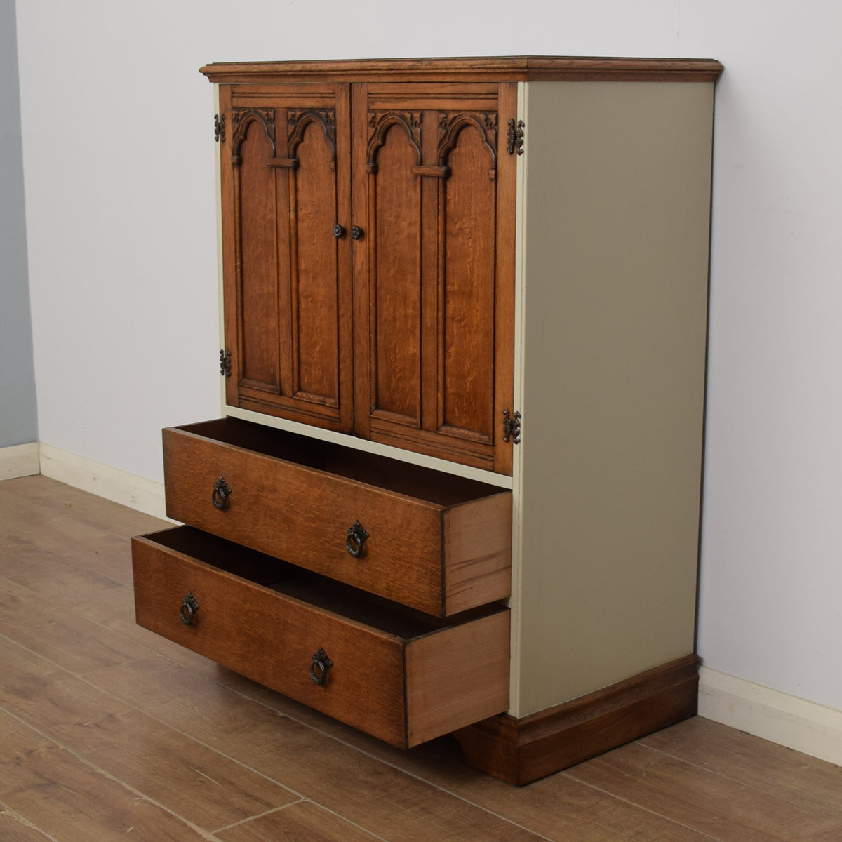 Painted Oak Tallboy