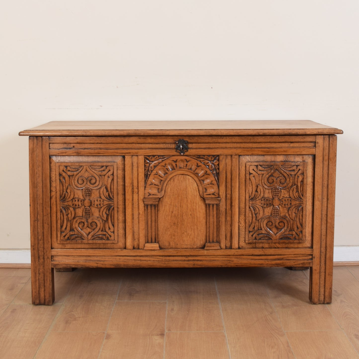 Larged Carved Blanket Box