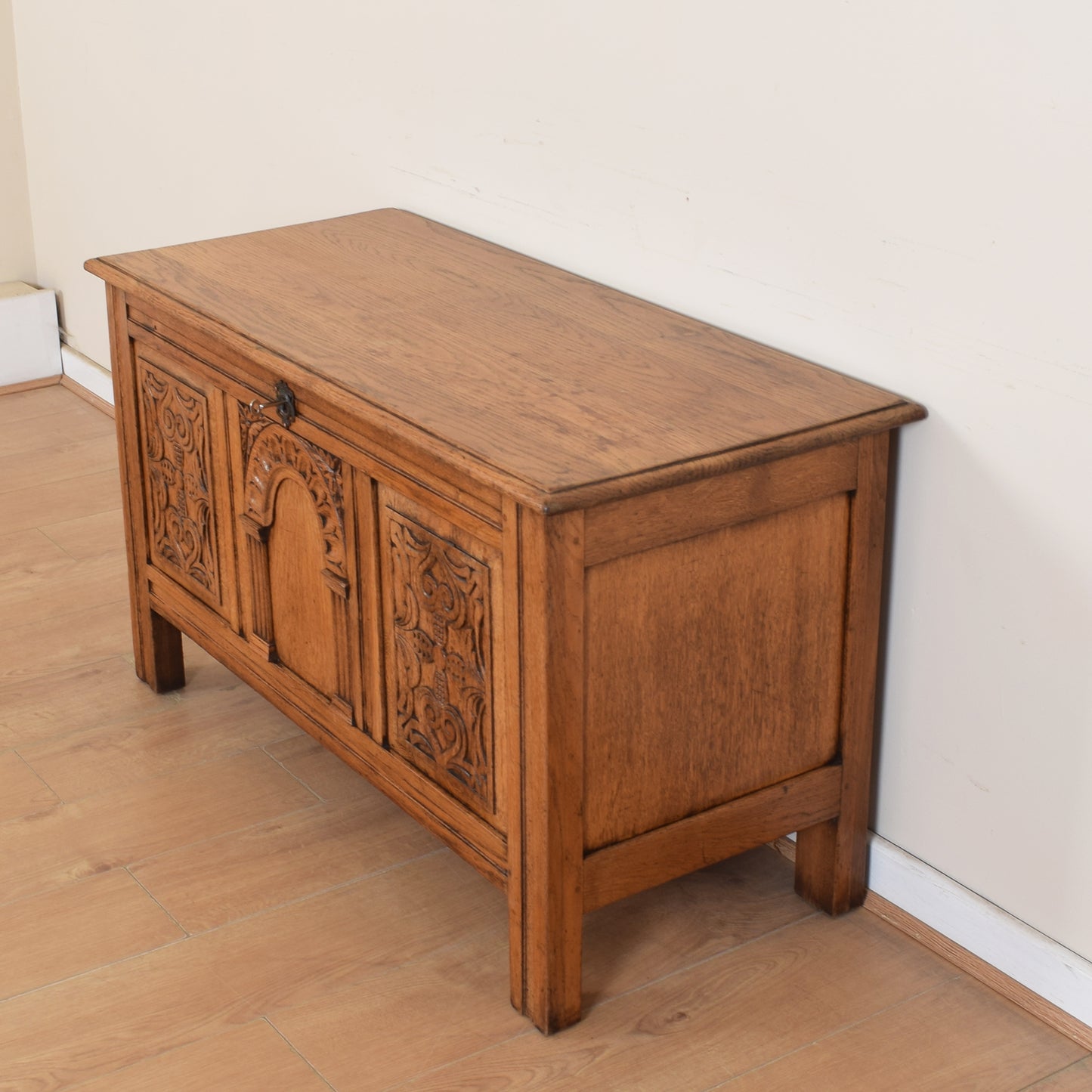 Larged Carved Blanket Box