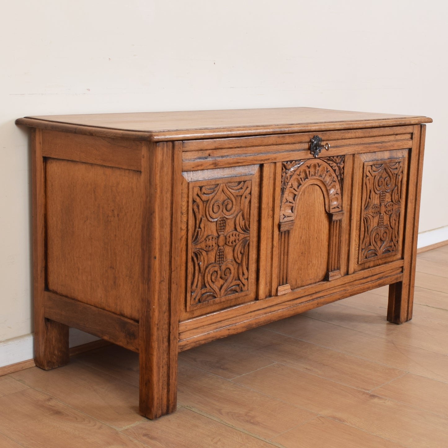 Larged Carved Blanket Box