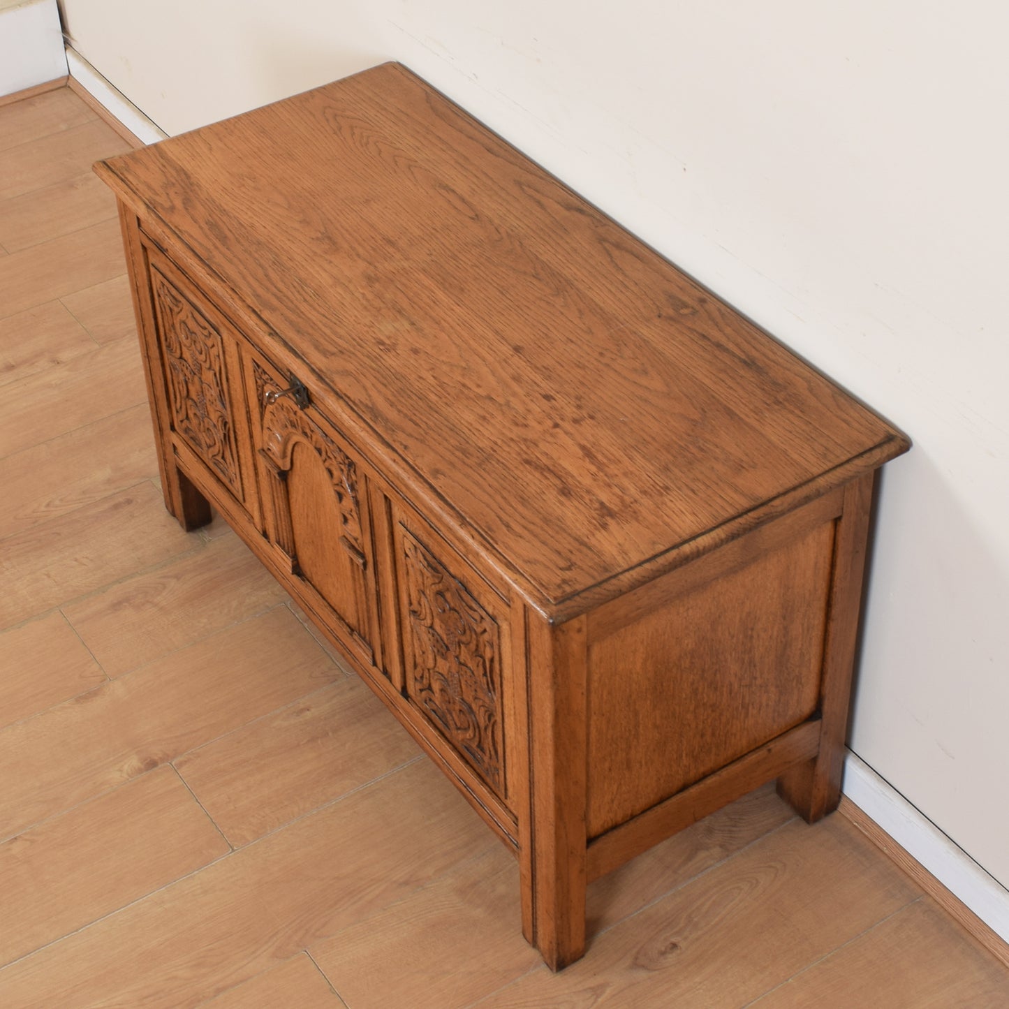 Larged Carved Blanket Box