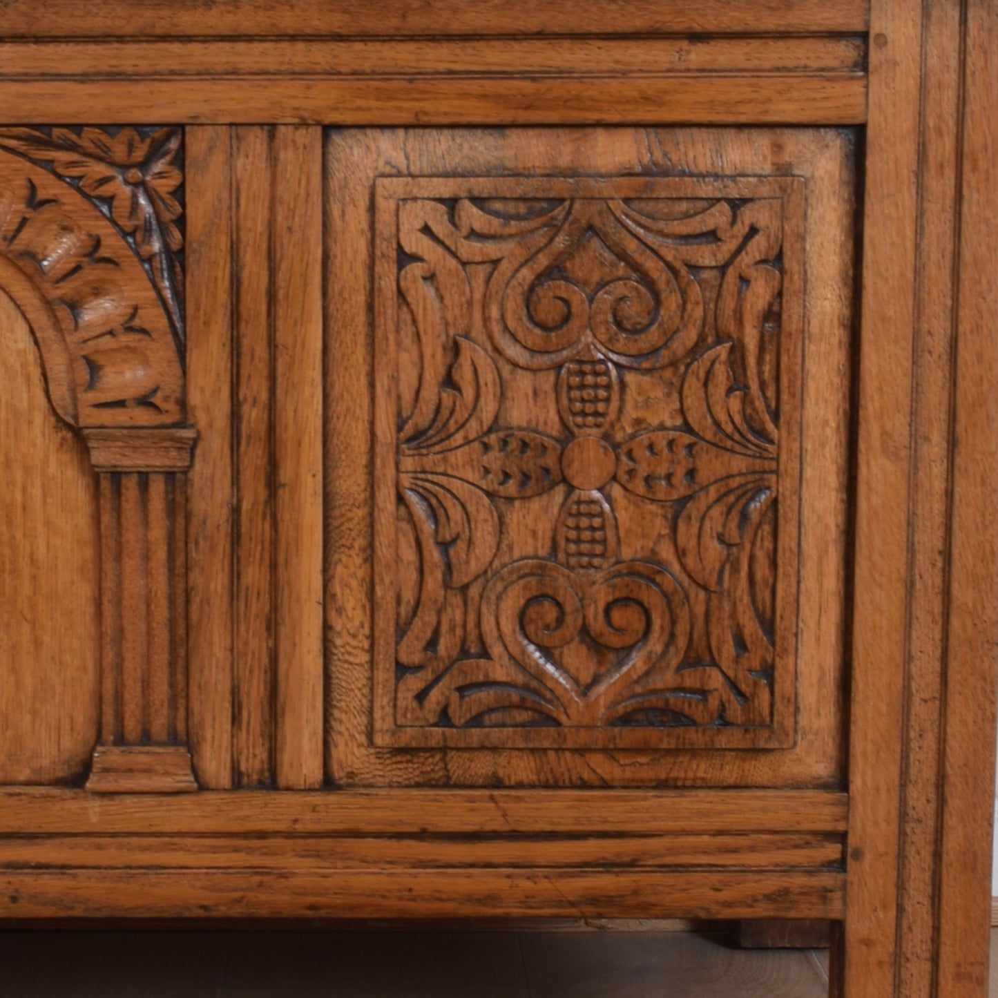 Larged Carved Blanket Box