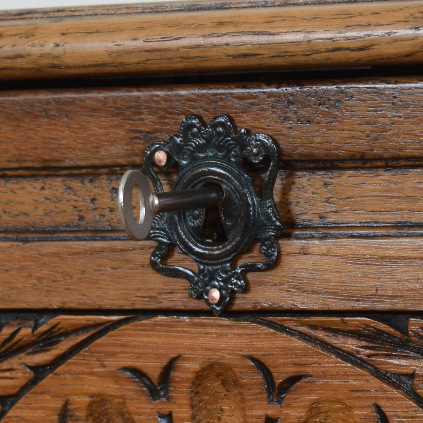 Larged Carved Blanket Box