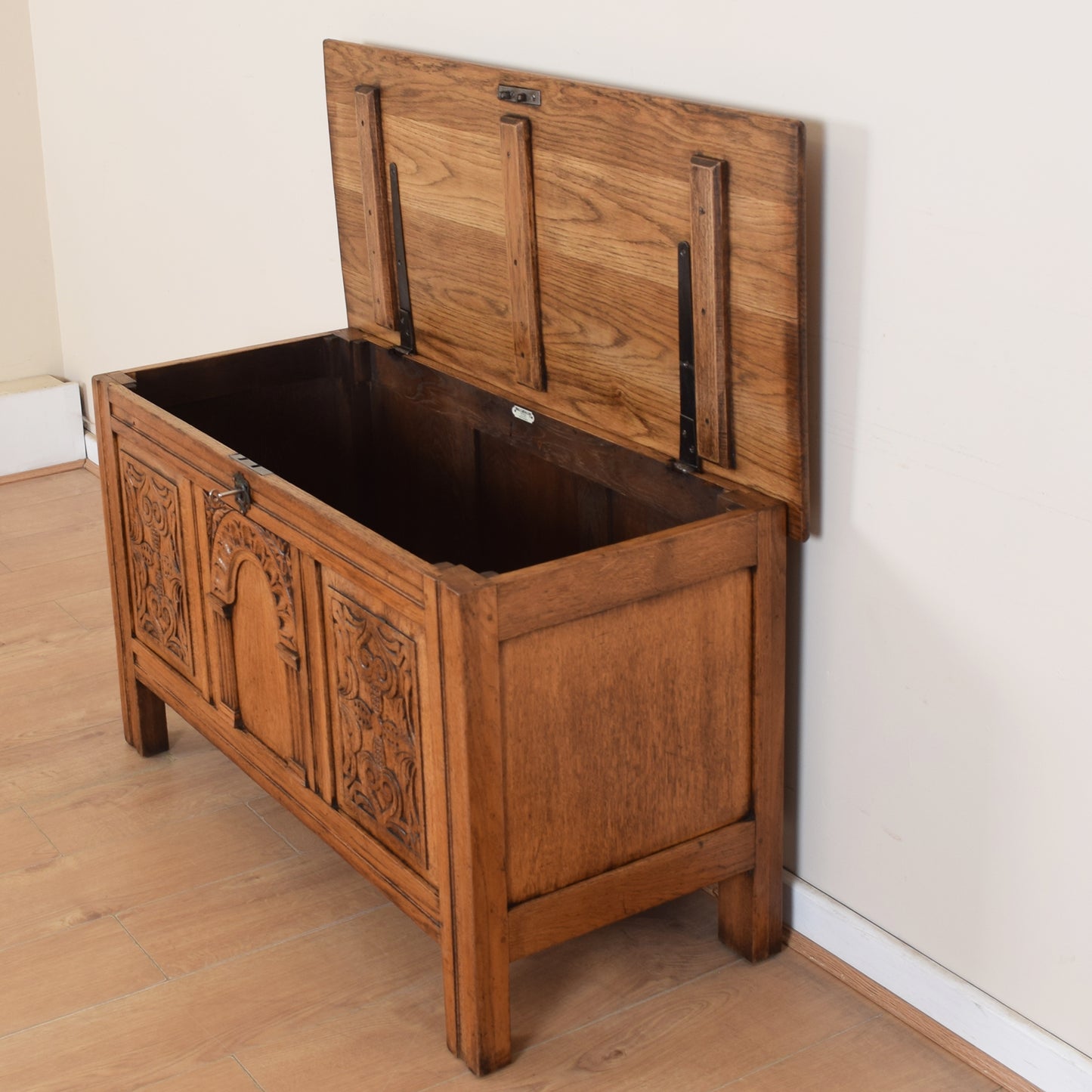 Larged Carved Blanket Box