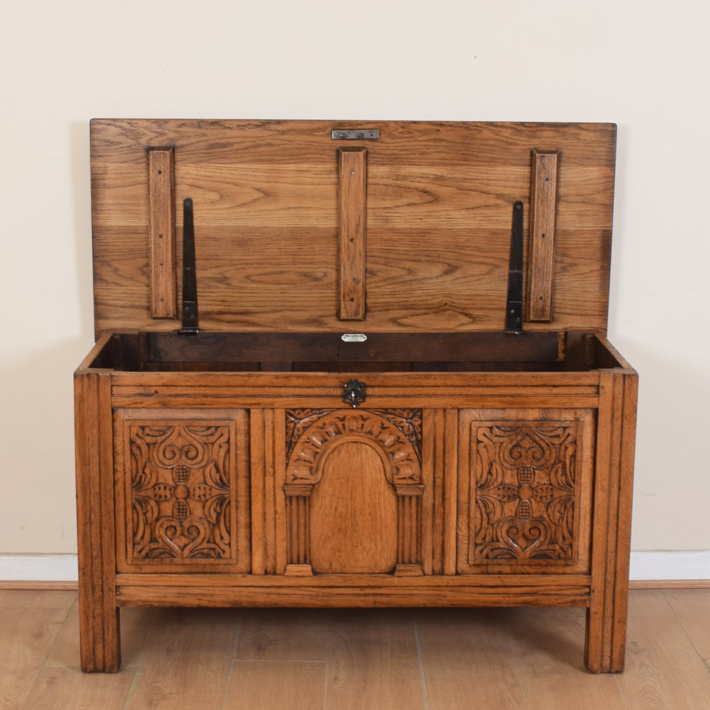 Larged Carved Blanket Box