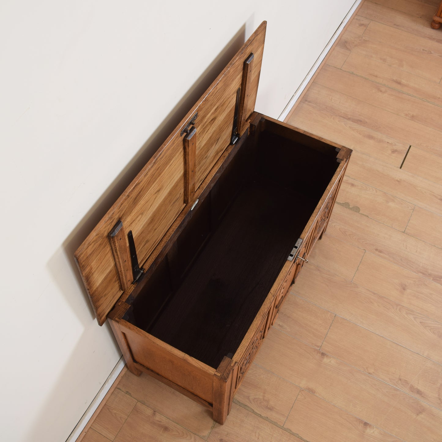 Larged Carved Blanket Box