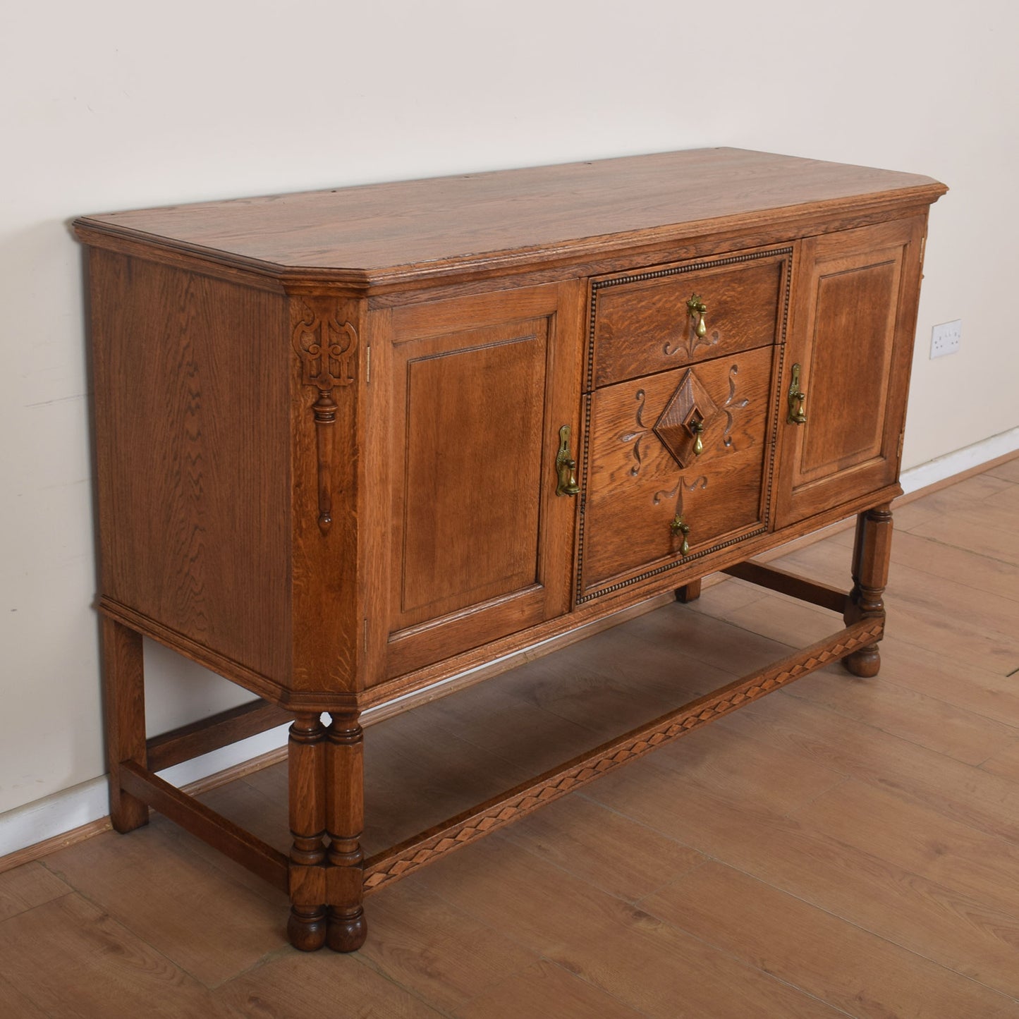Vintage Oak Sideboard.