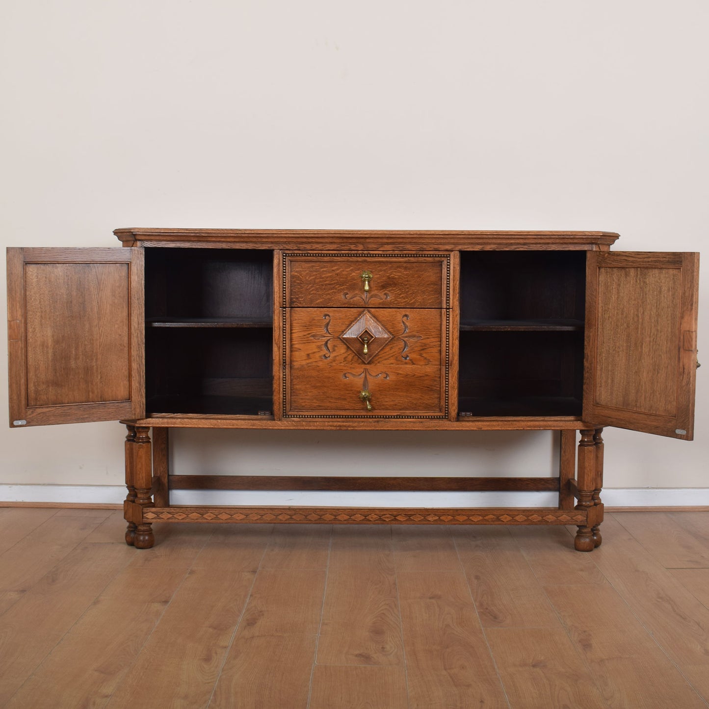 Vintage Oak Sideboard.