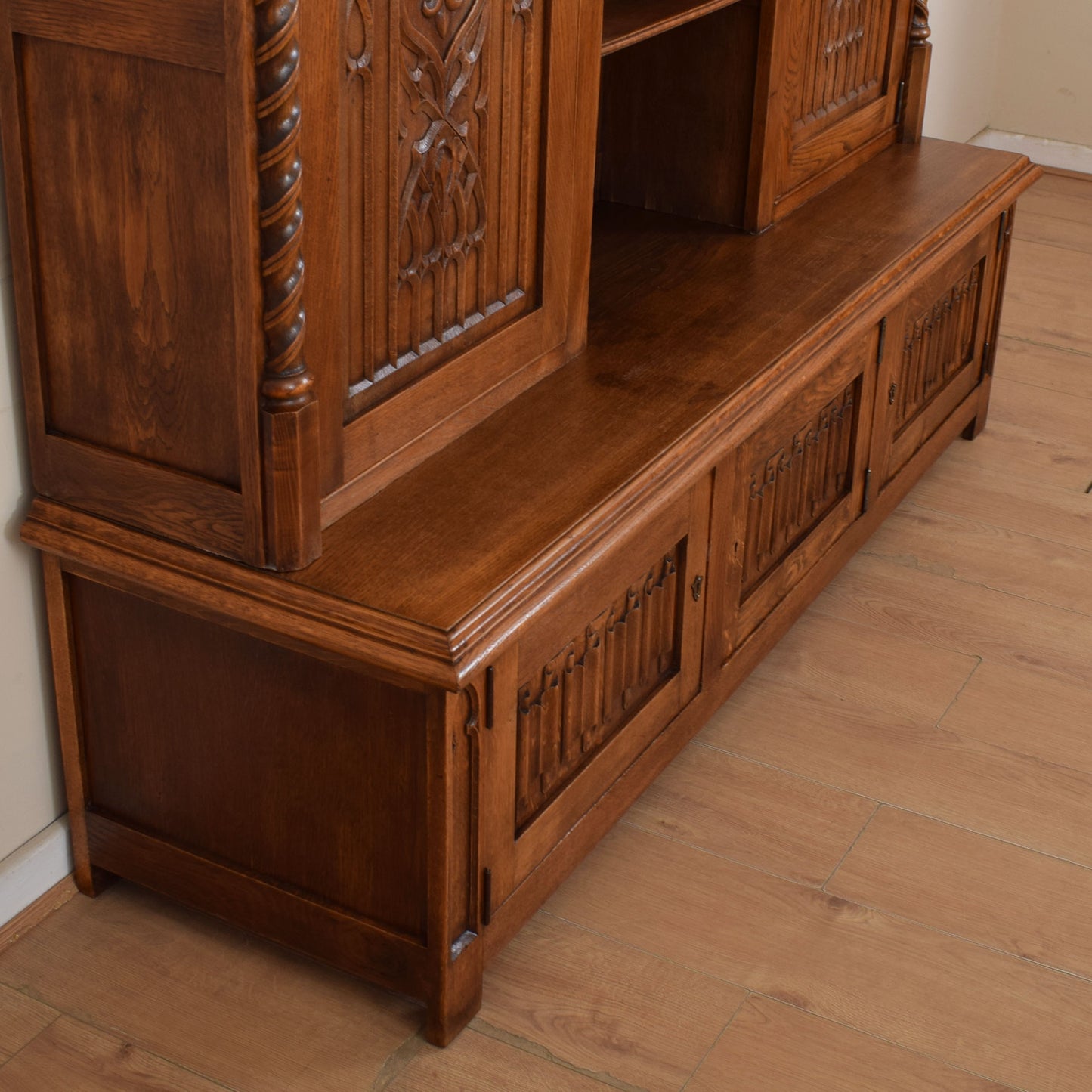 Large Carved Oak Dresser