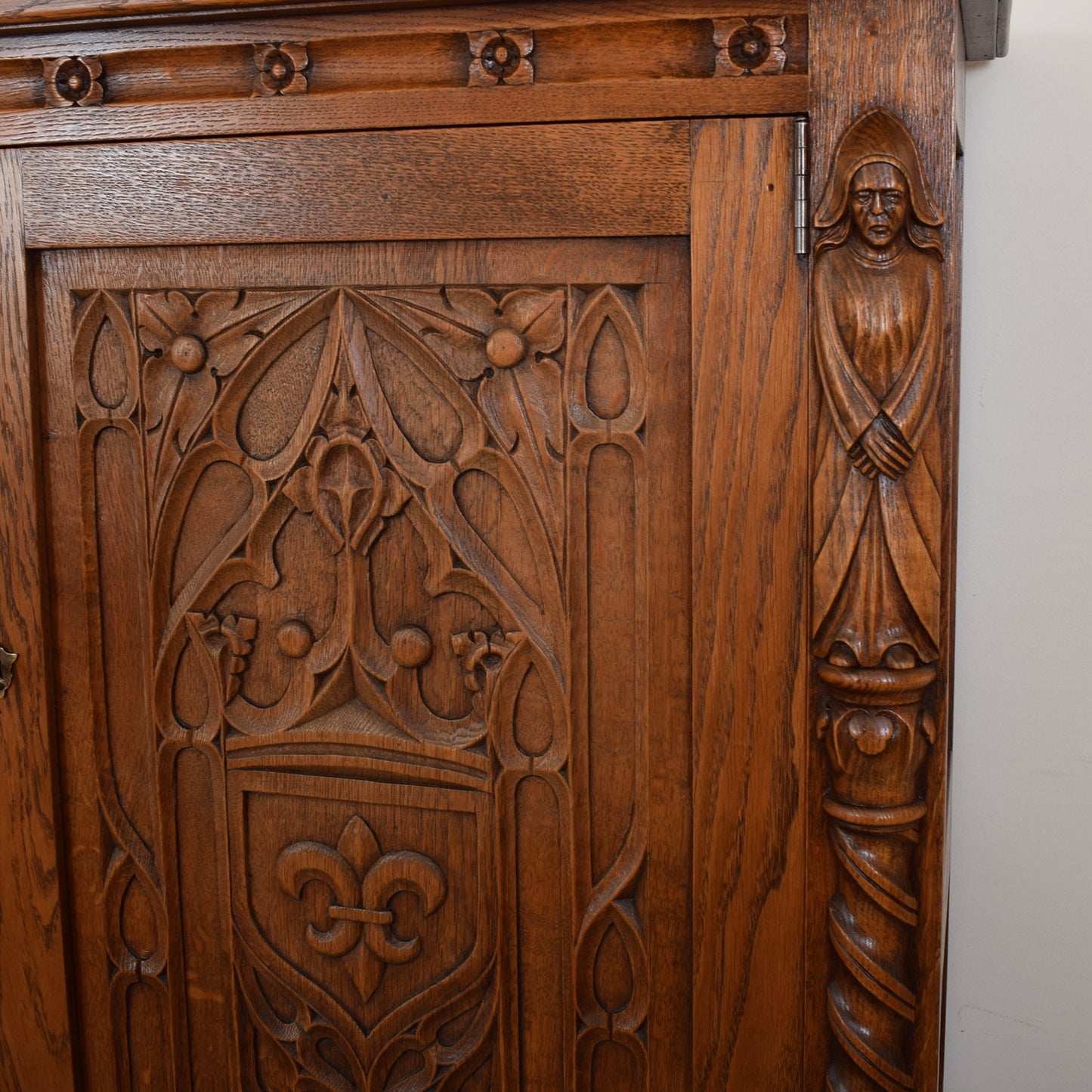 Large Carved Oak Dresser