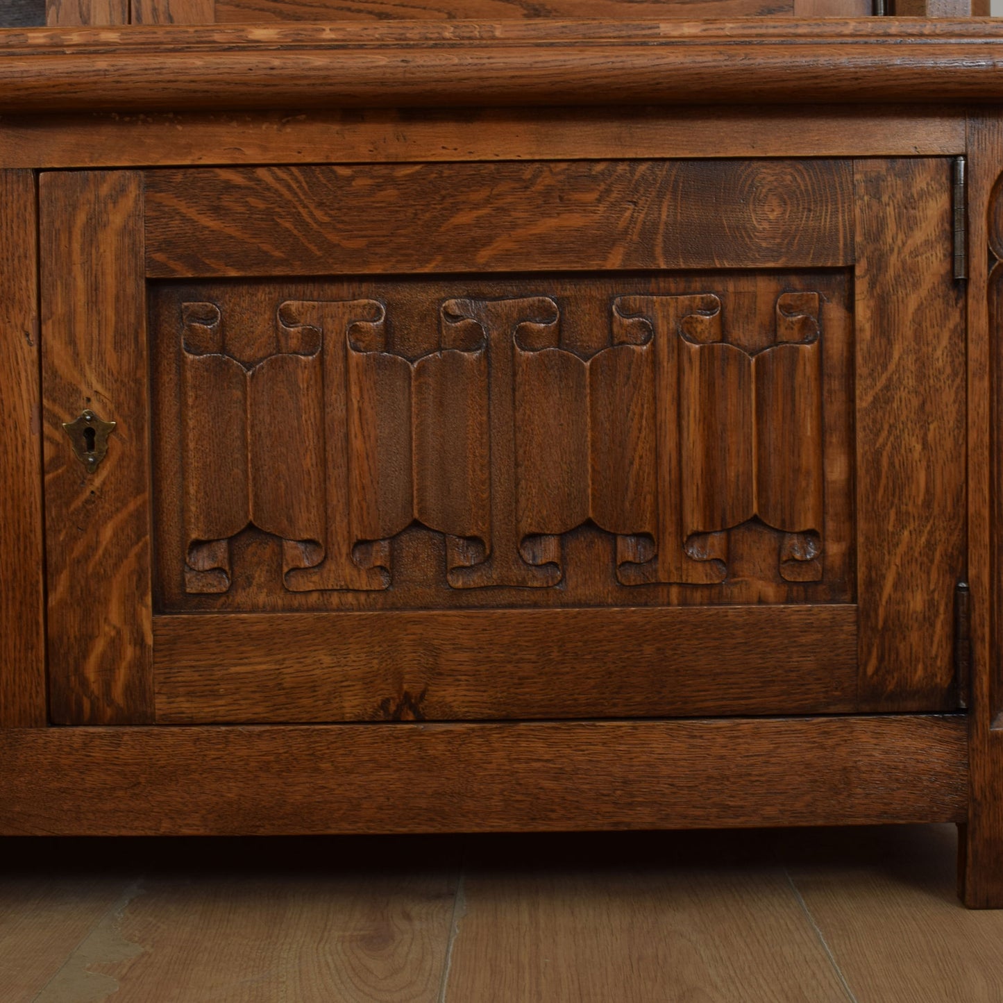 Large Carved Oak Dresser