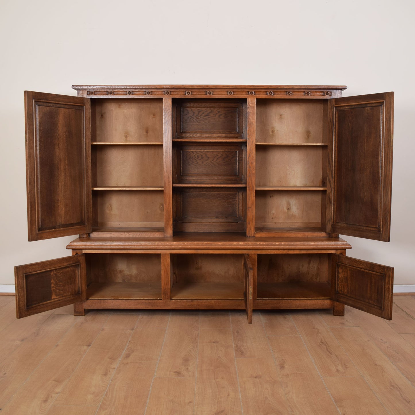 Large Carved Oak Dresser
