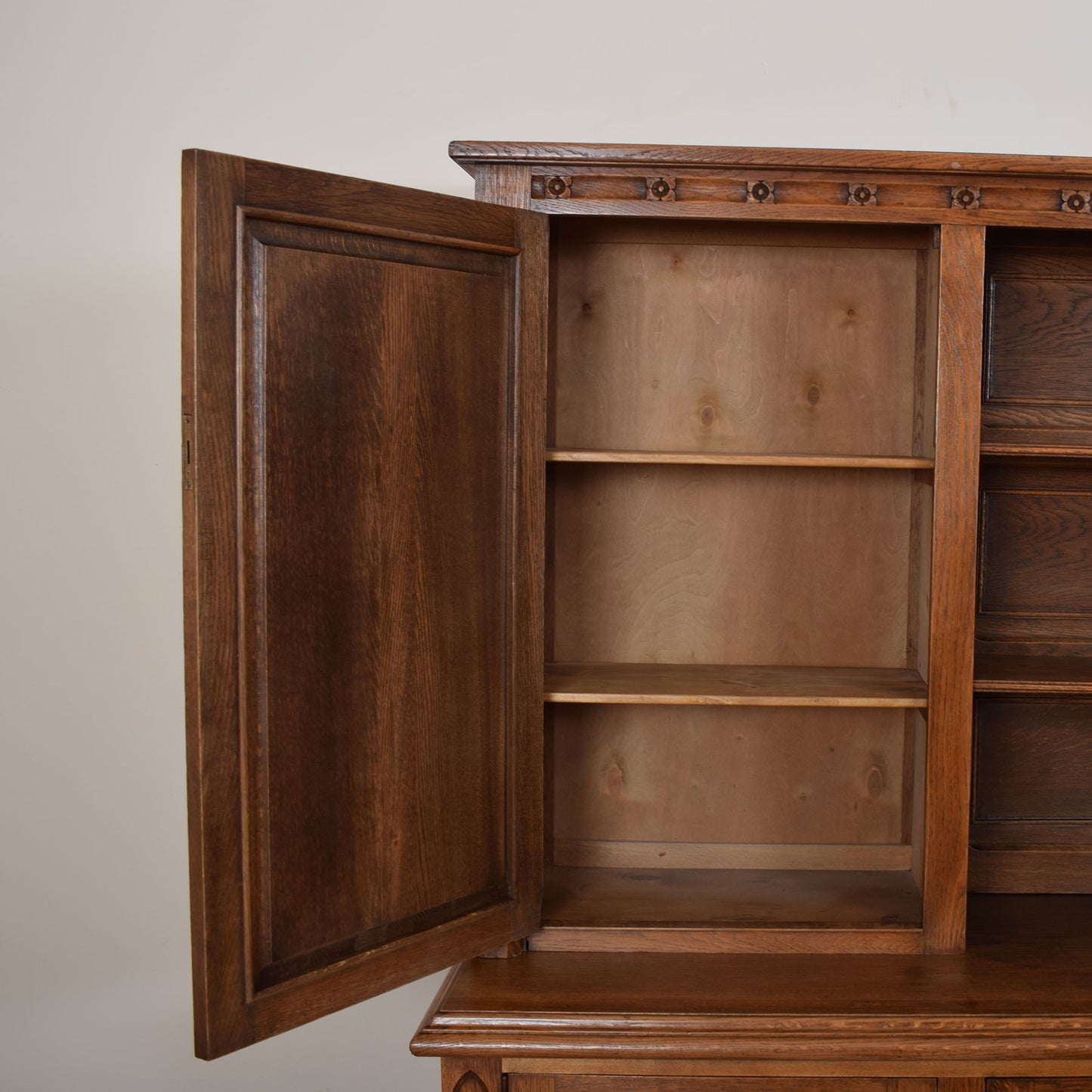 Large Carved Oak Dresser