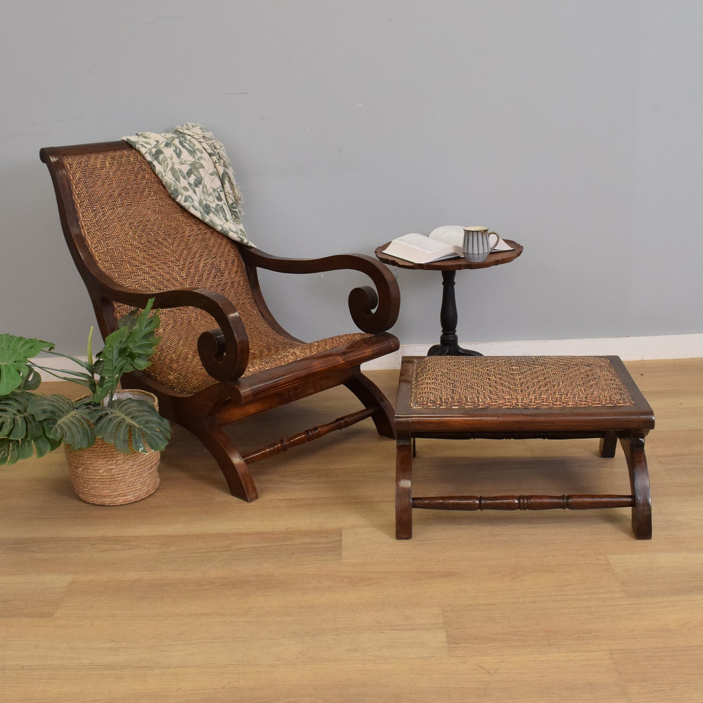 Plantation Chair and Footstool