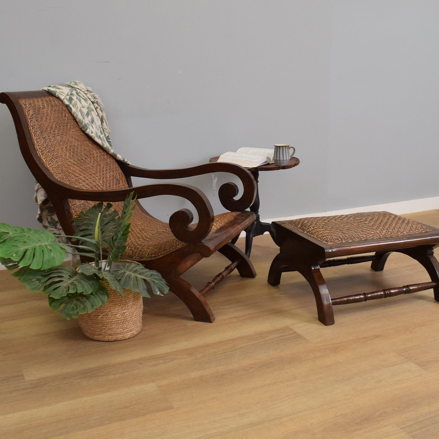 Plantation Chair and Footstool