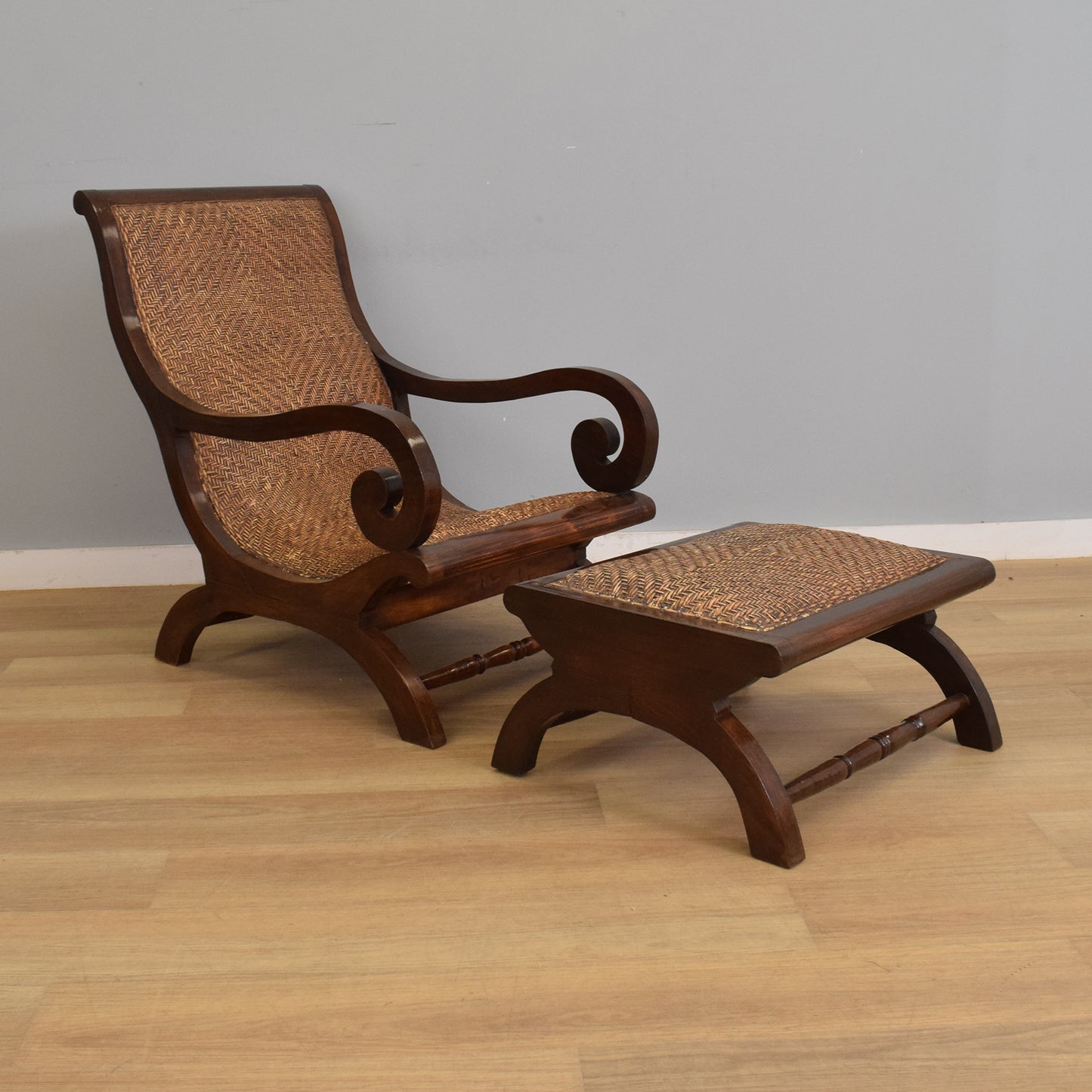 Plantation Chair and Footstool