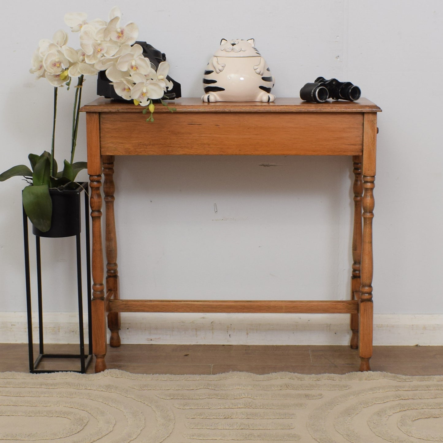 Restored Oak Console Table