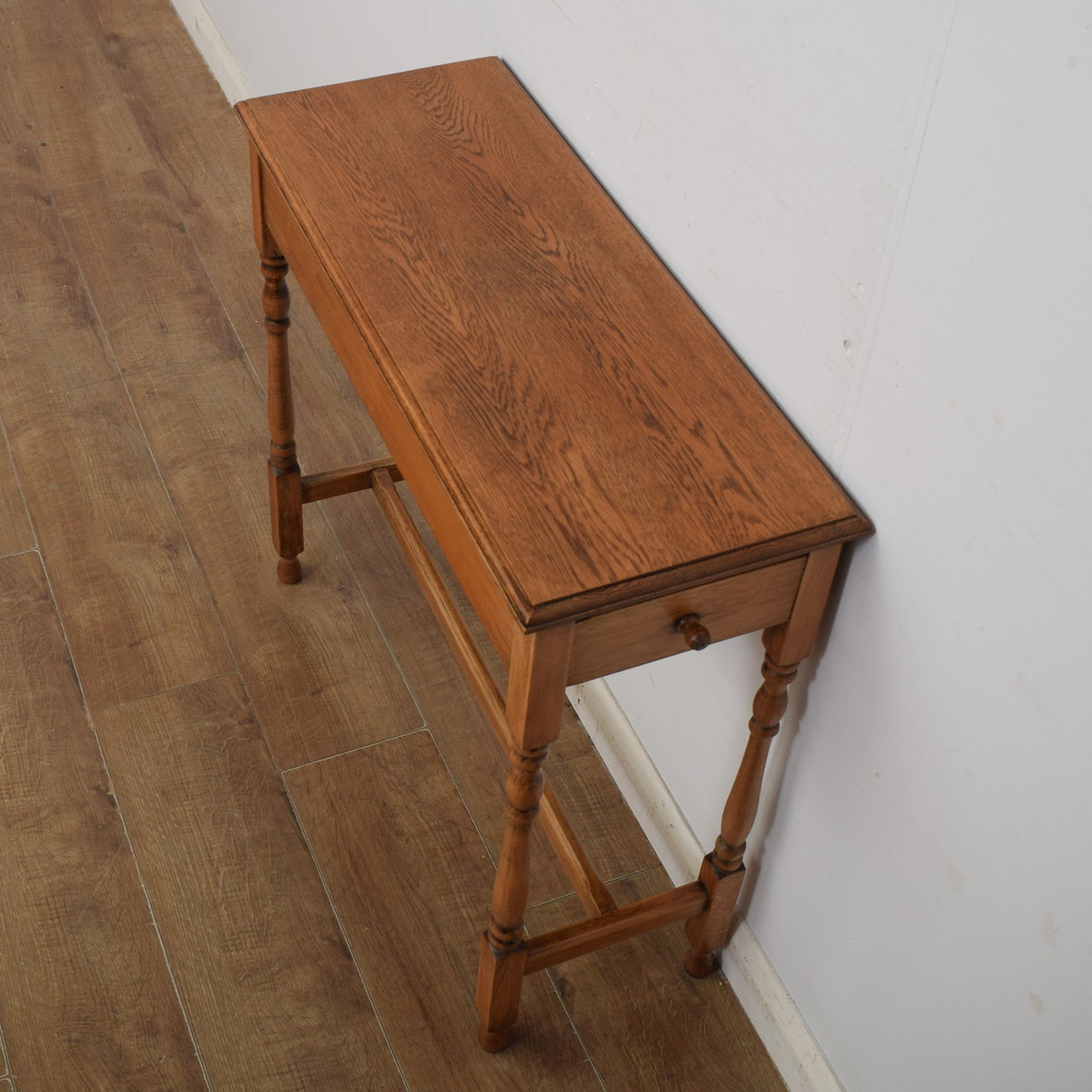 Restored Oak Console Table