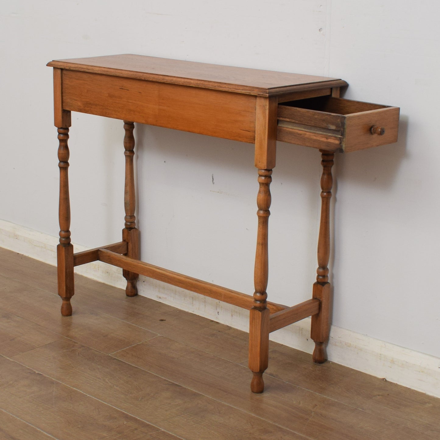 Restored Oak Console Table