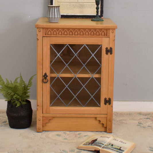 Blonde Oak Glazed Cabinet