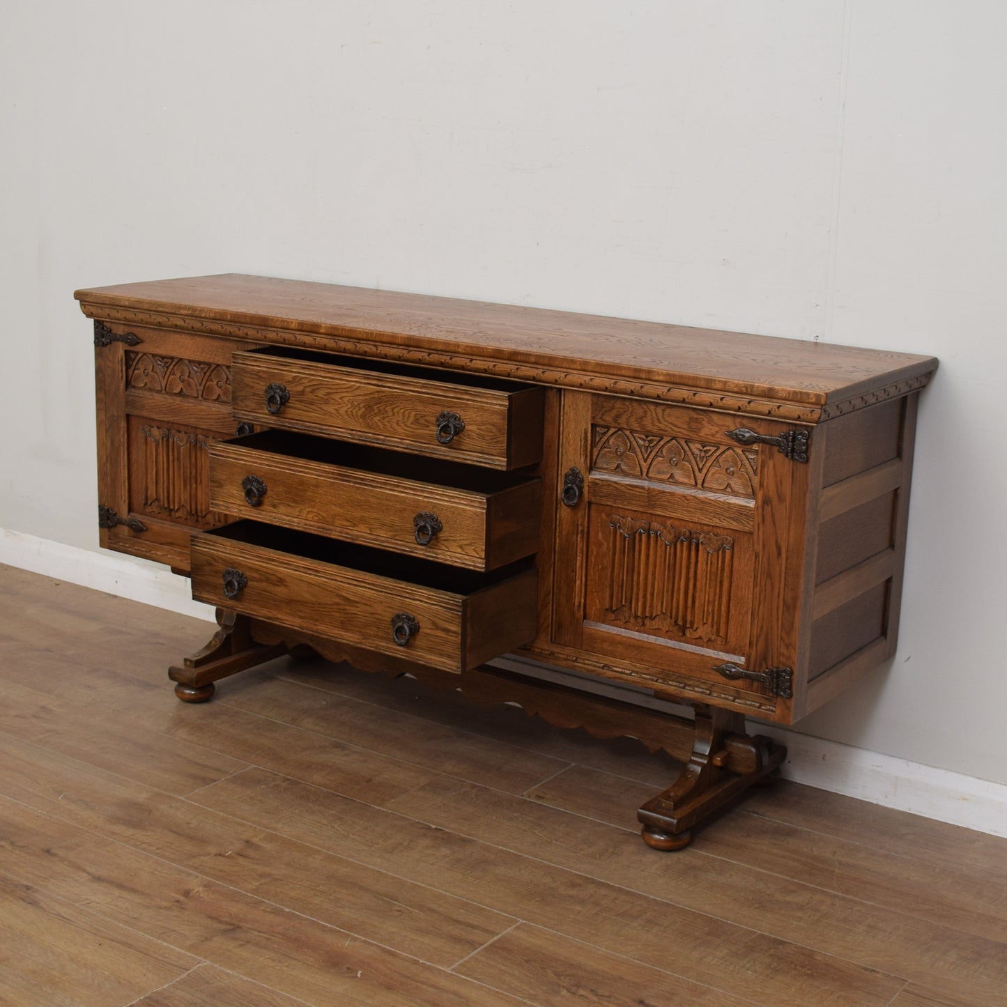 Restored Oak Sideboard