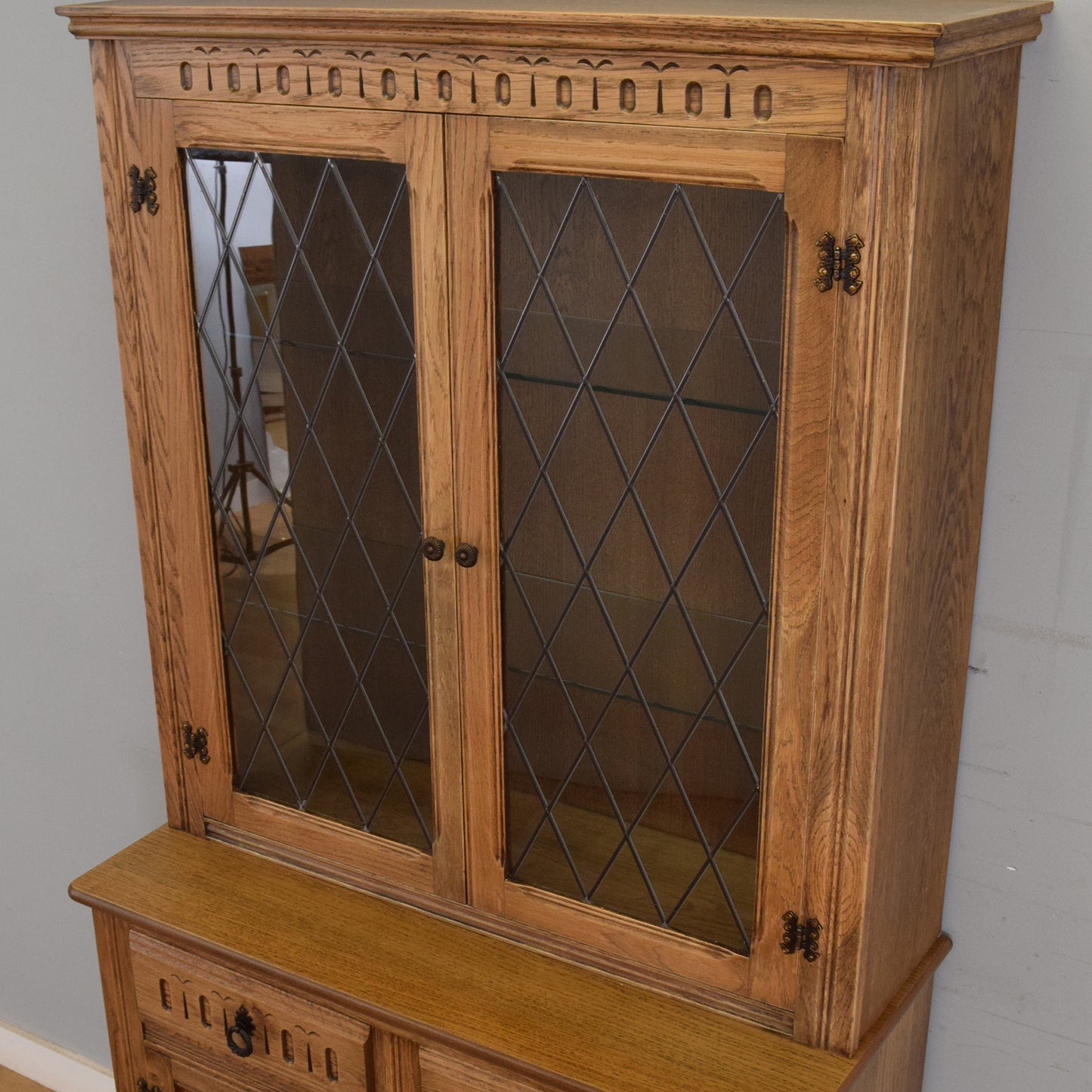 Restored Oak Display Dresser