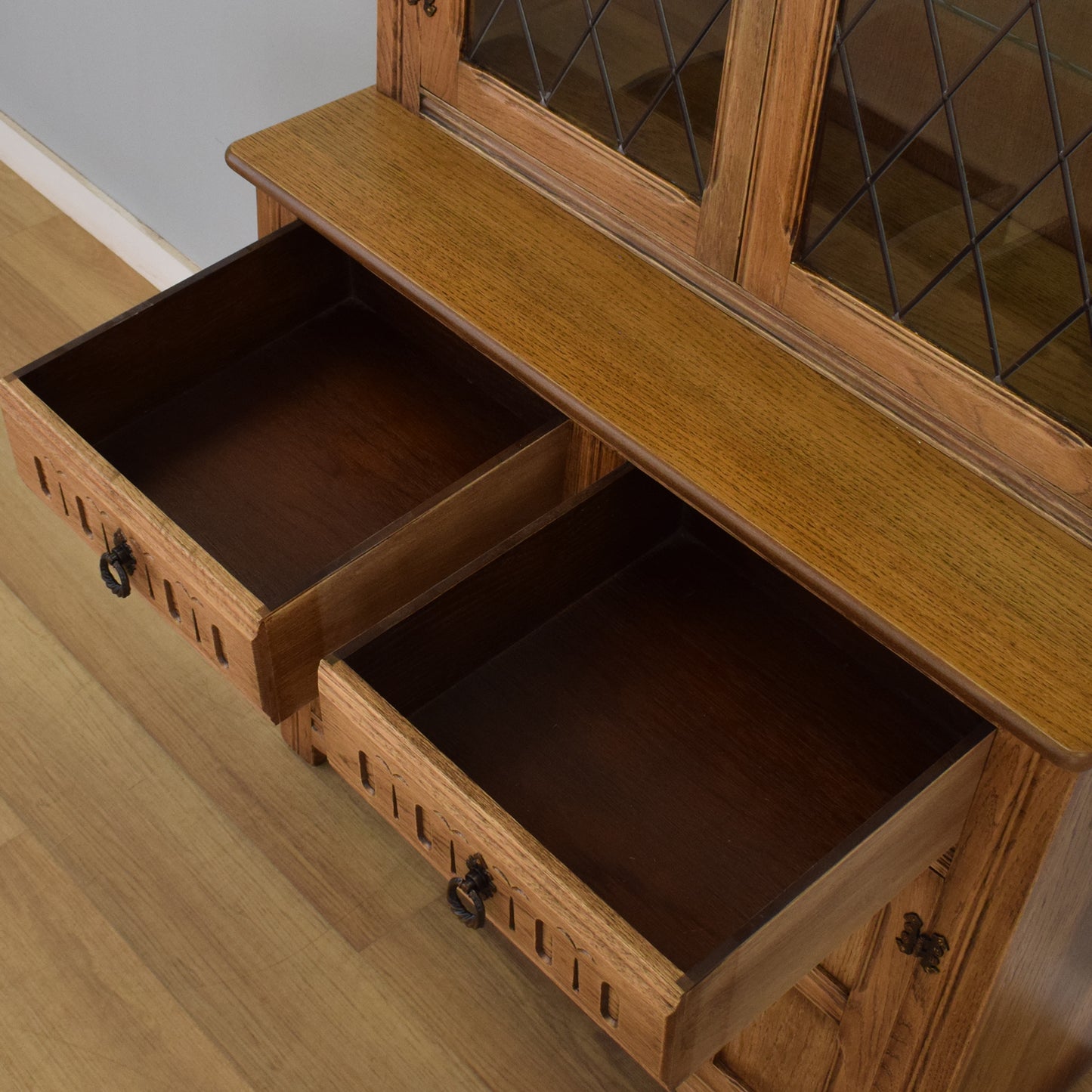 Restored Oak Display Dresser