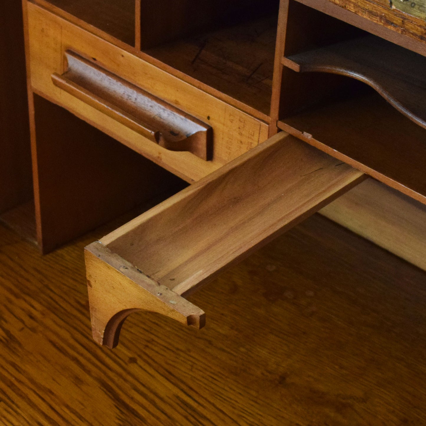 Restored Oak Roll-Top Desk