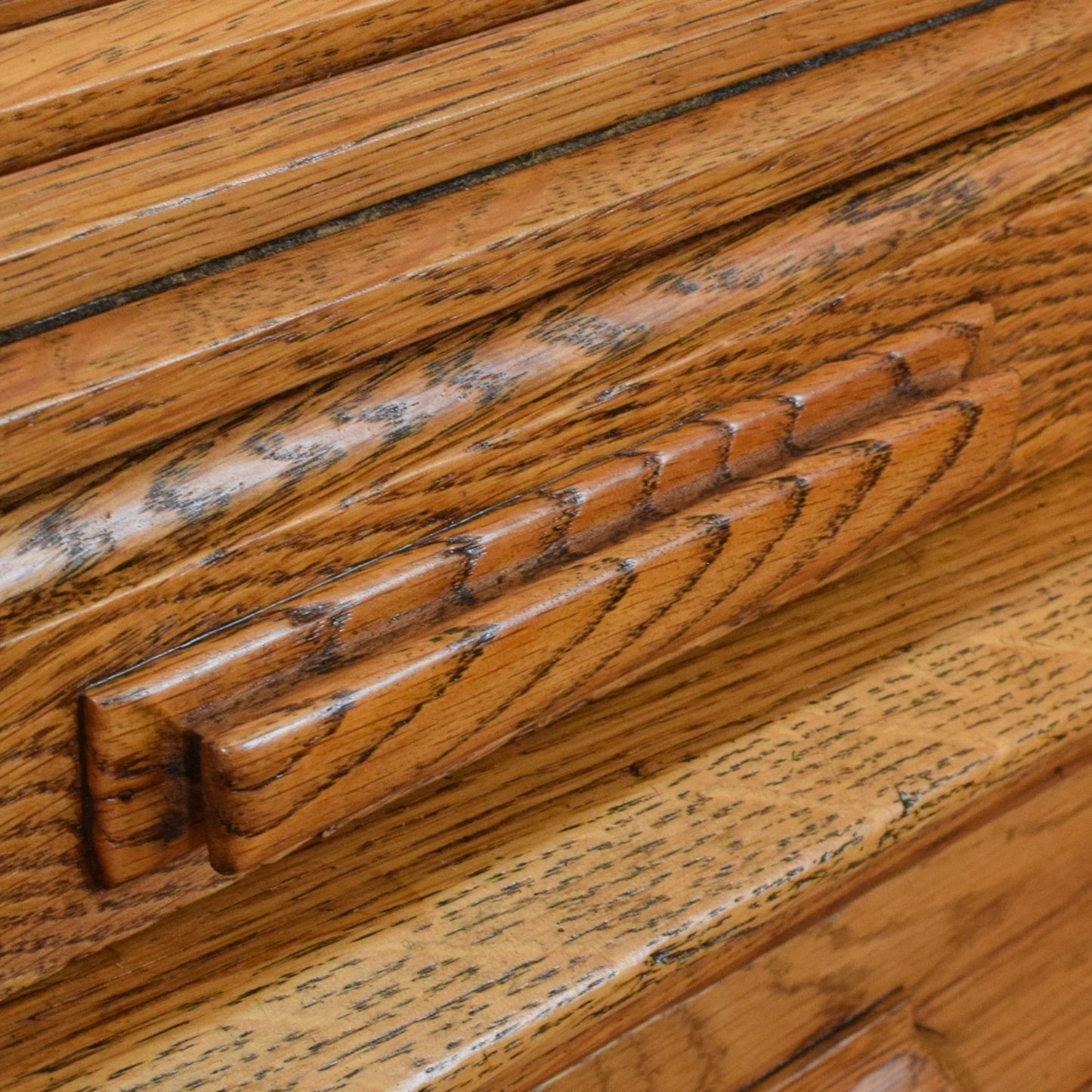 Restored Oak Roll-Top Desk