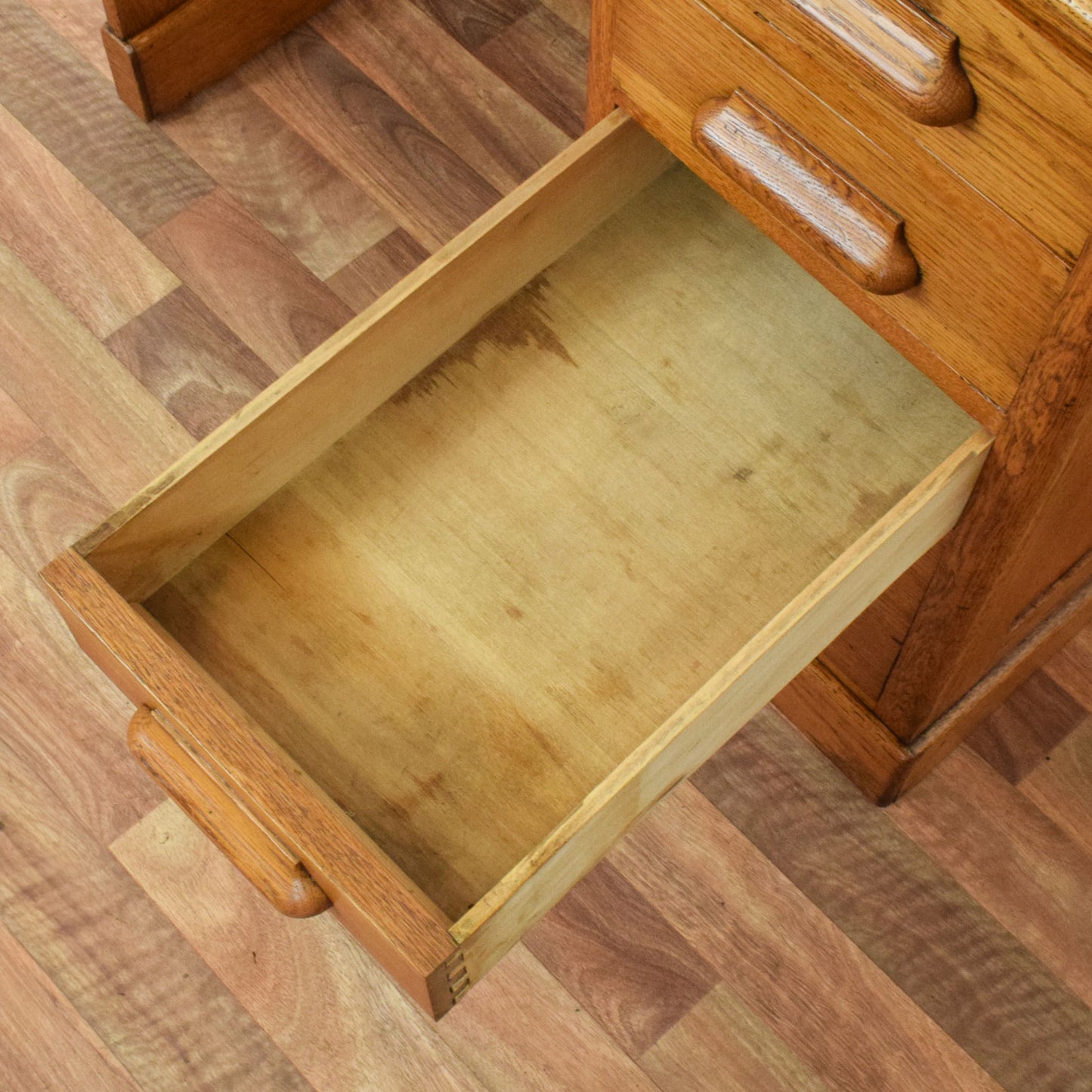 Restored Oak Roll-Top Desk
