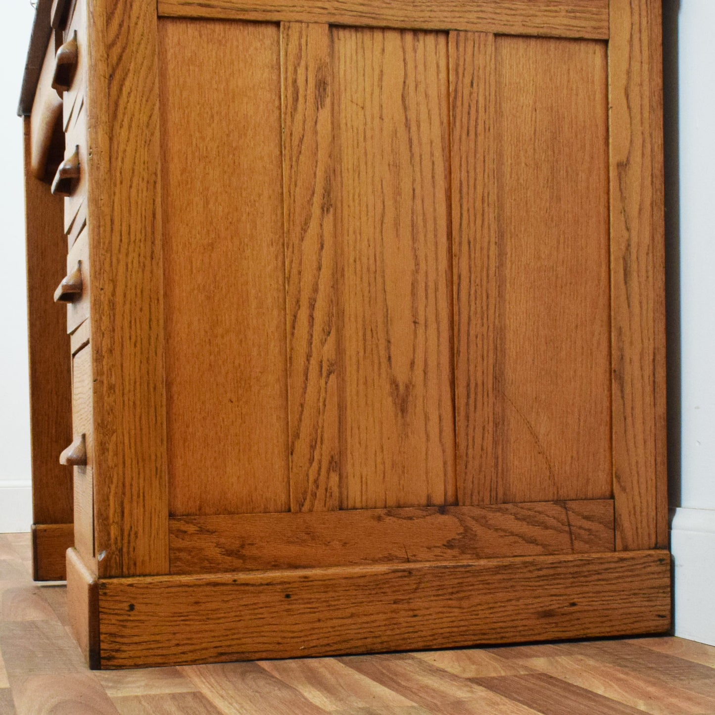 Restored Oak Roll-Top Desk