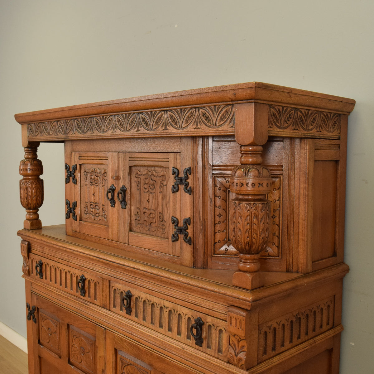 Carved Old Charm Court Cabinet