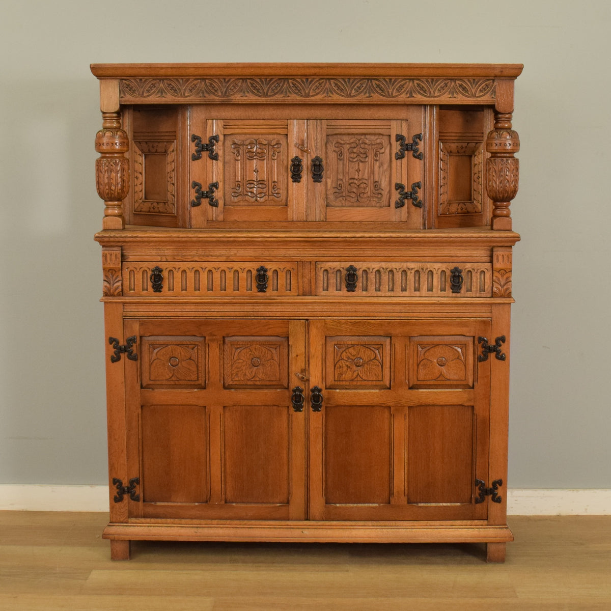 Carved Old Charm Court Cabinet