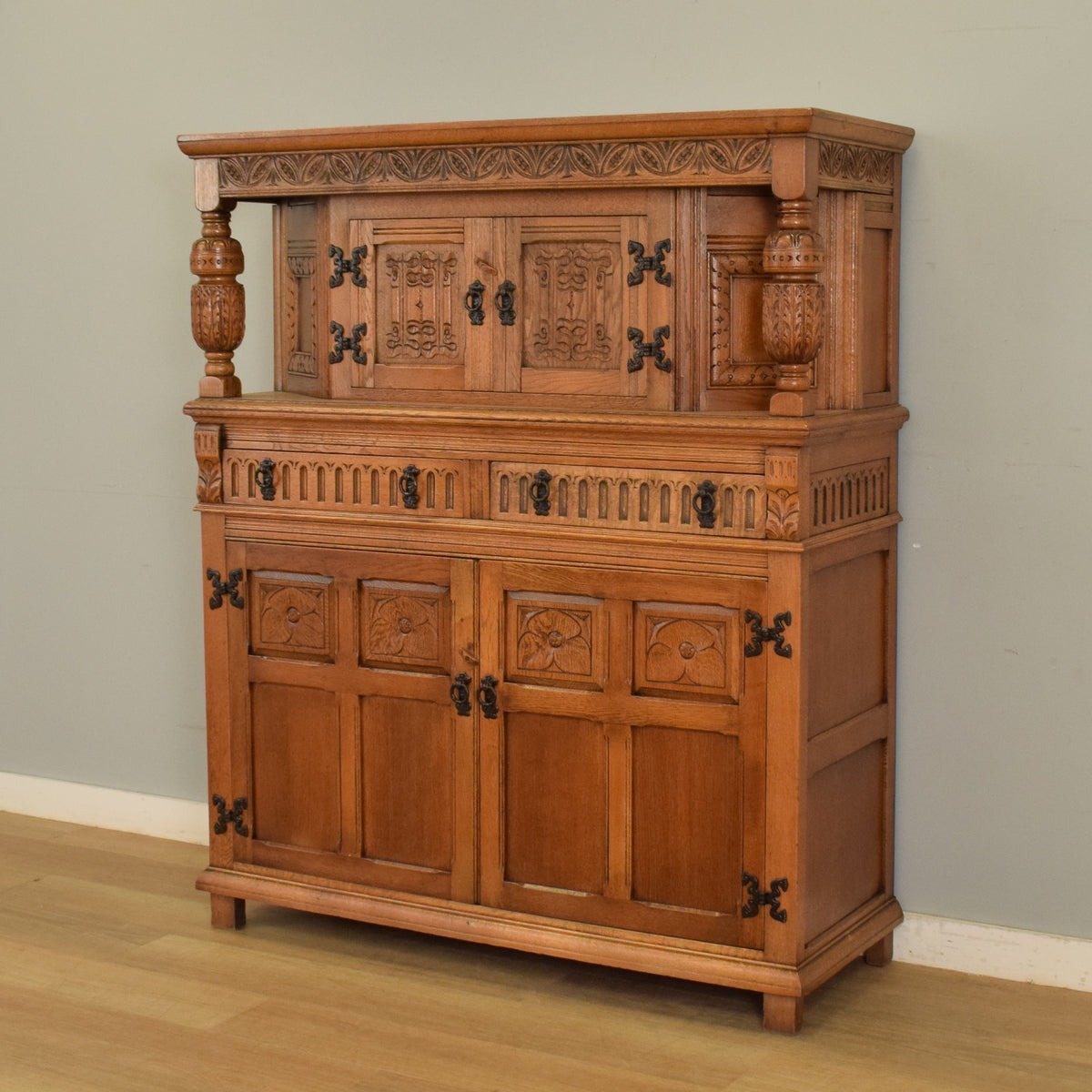 Carved Old Charm Court Cabinet