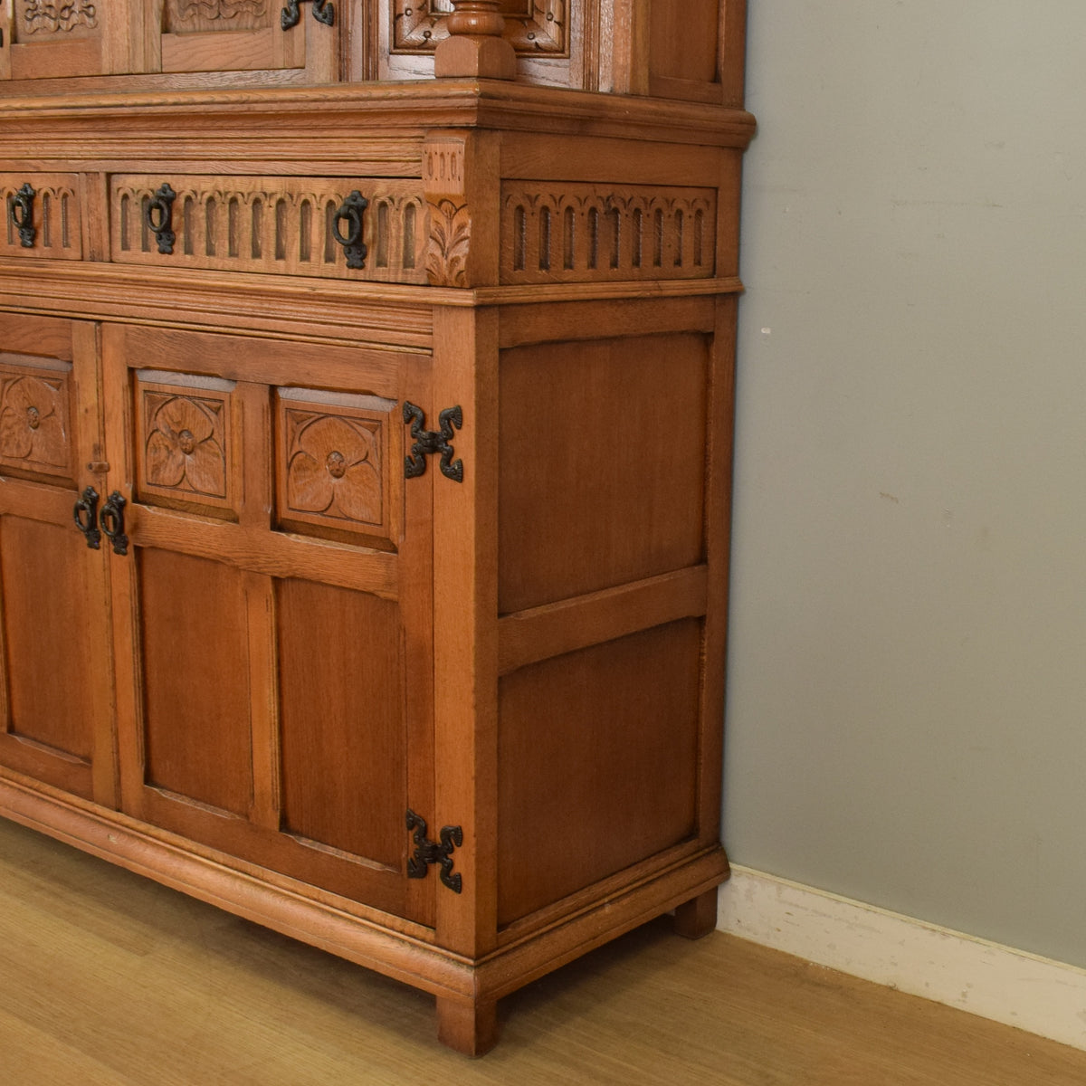 Carved Old Charm Court Cabinet