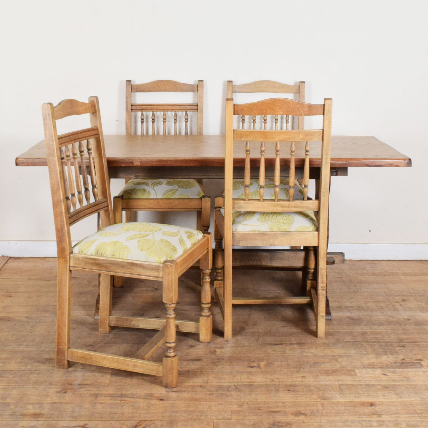 Farmhouse Oak Table and Four