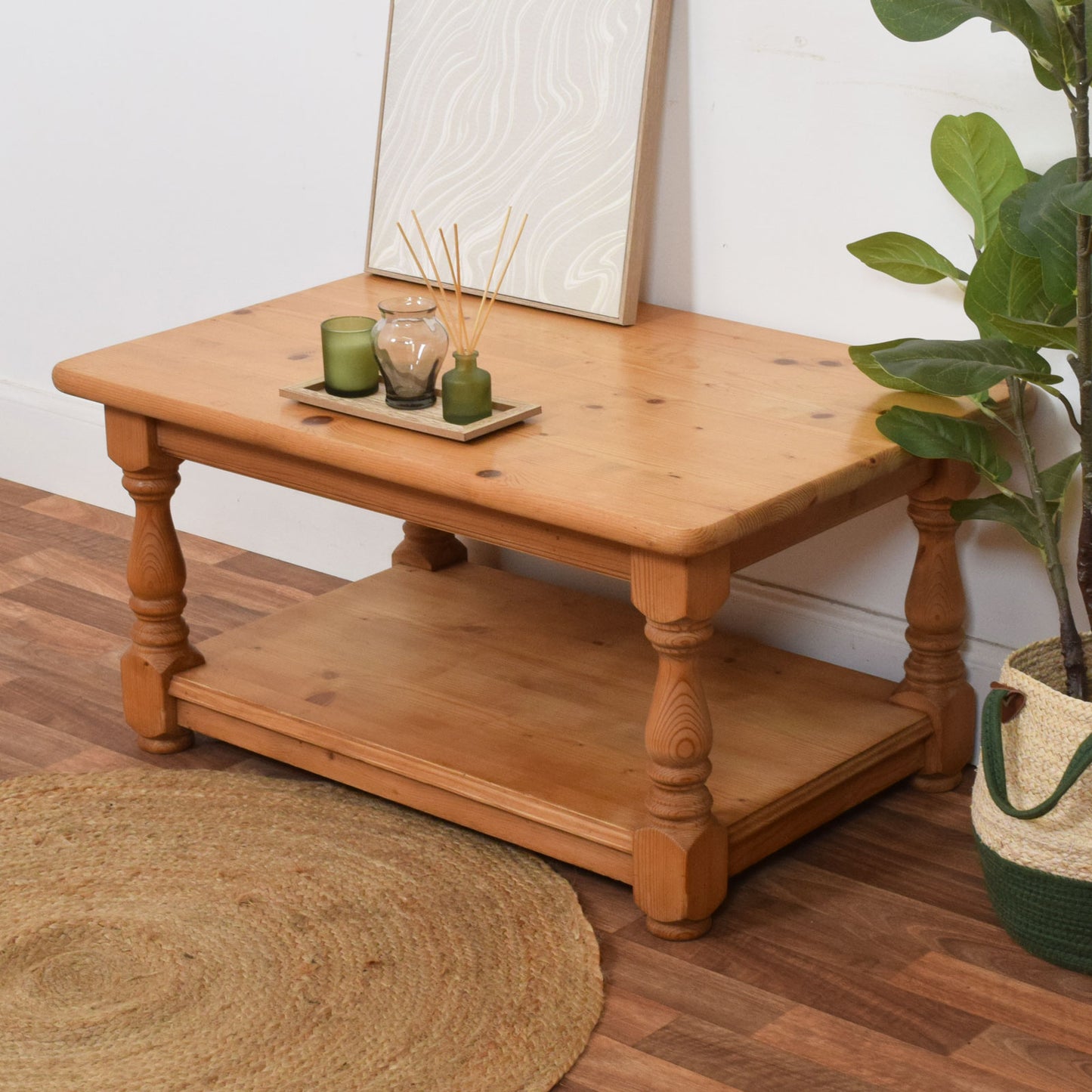 Rustic Pine Coffee Table