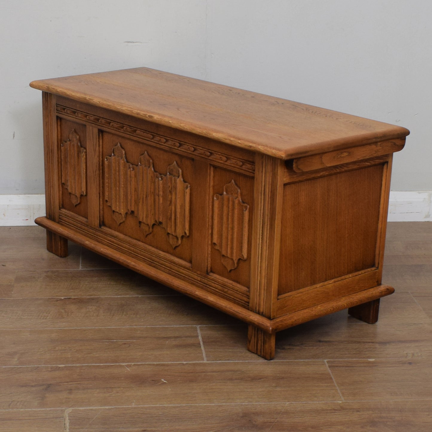 Restored Oak Blanket Box