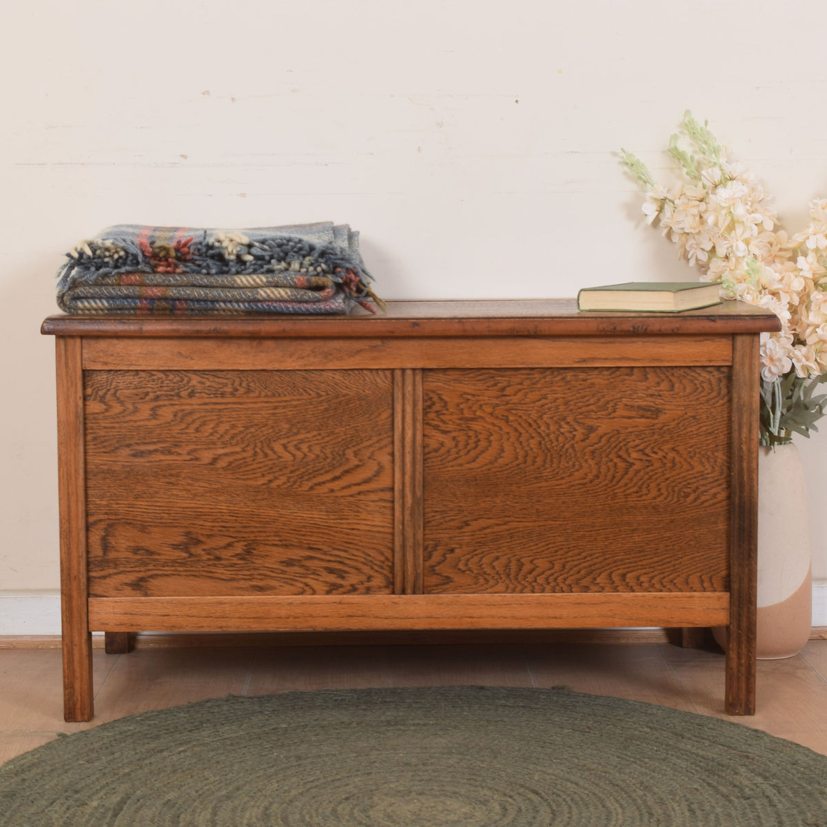 Oak Blanket Box