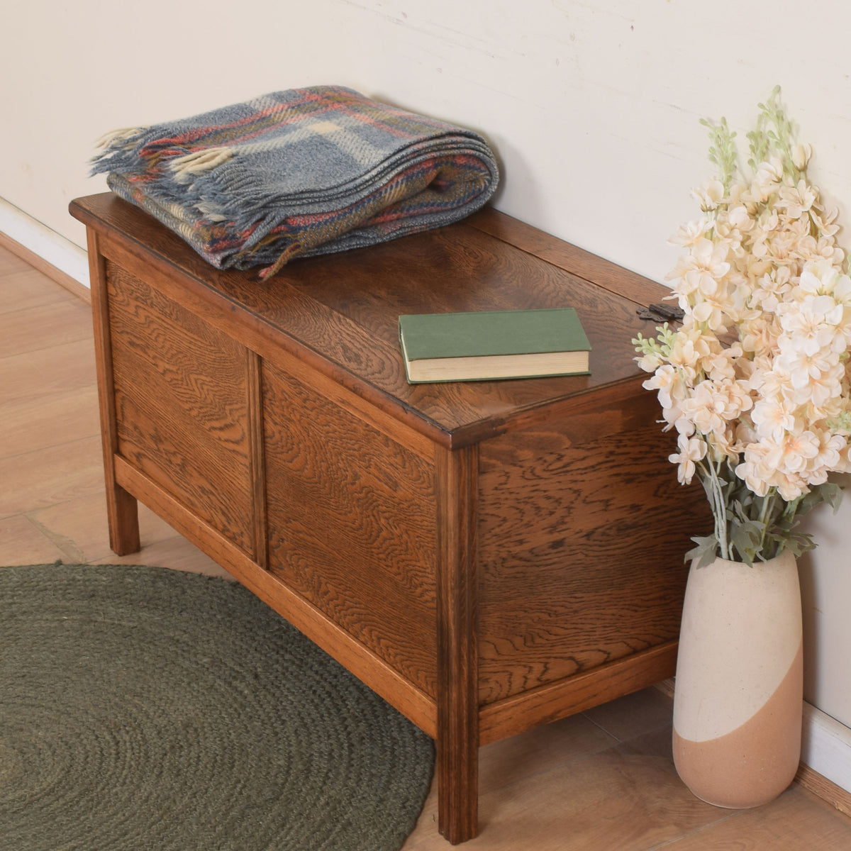 Oak Blanket Box