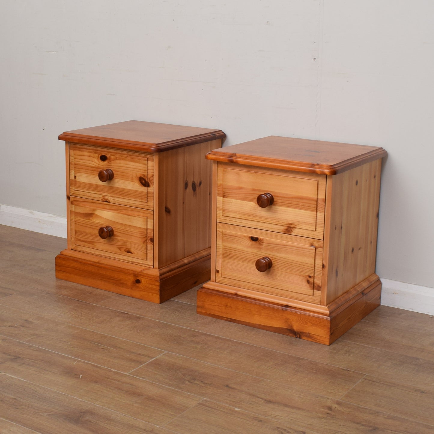 Pair of Pine Bedsides