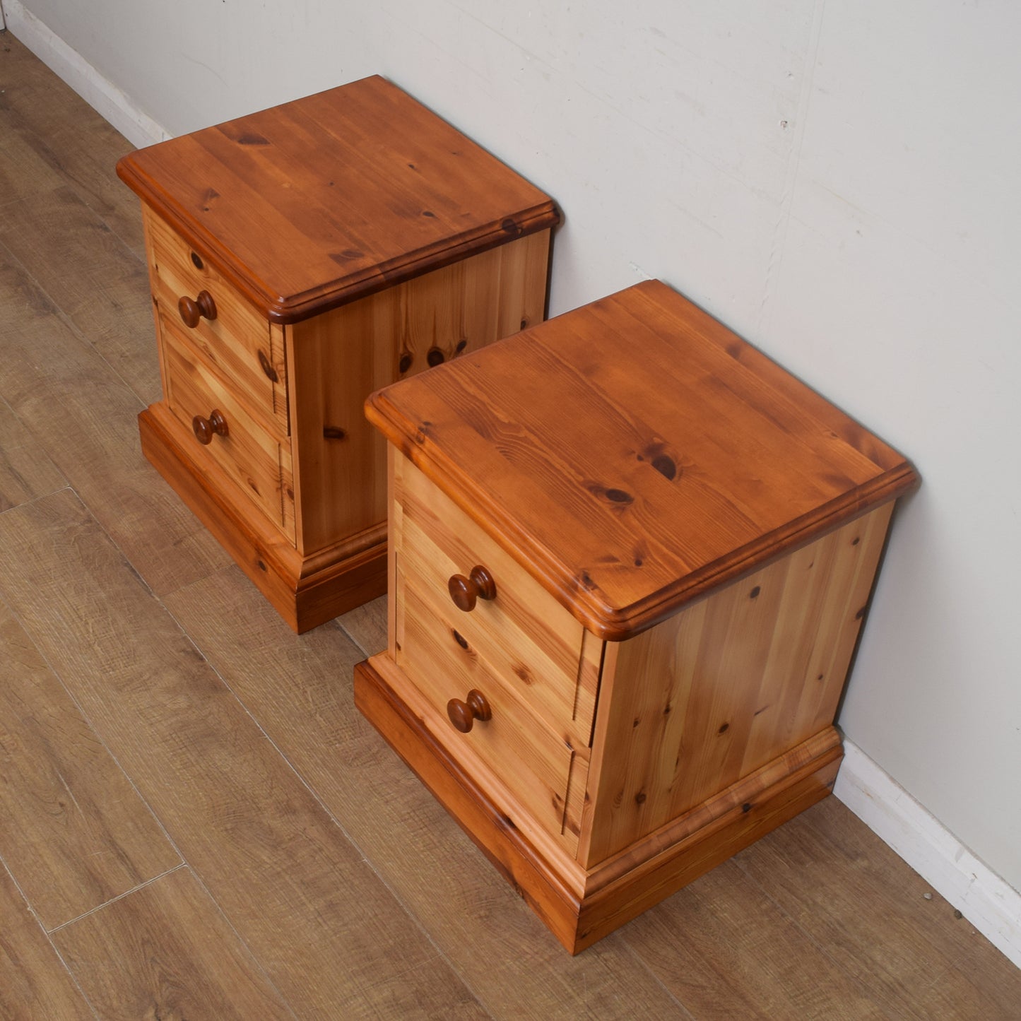 Pair of Pine Bedsides