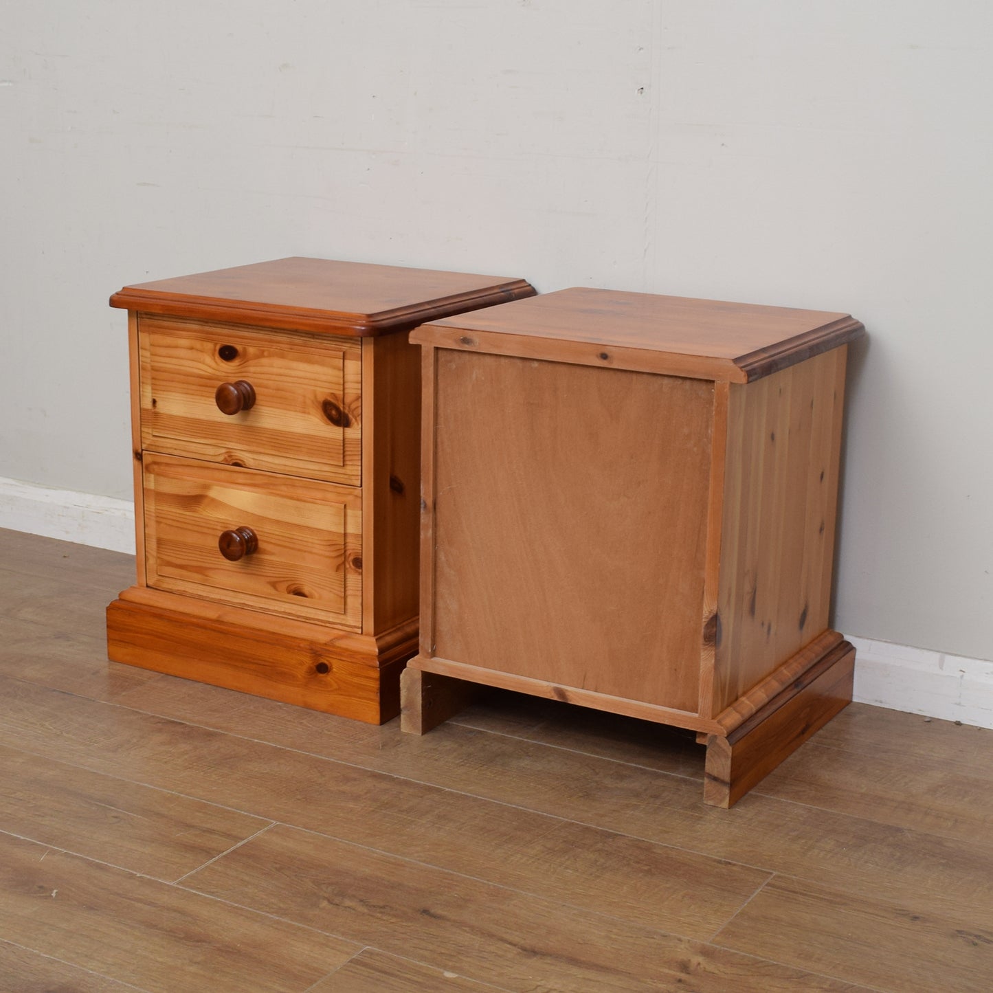 Pair of Pine Bedsides