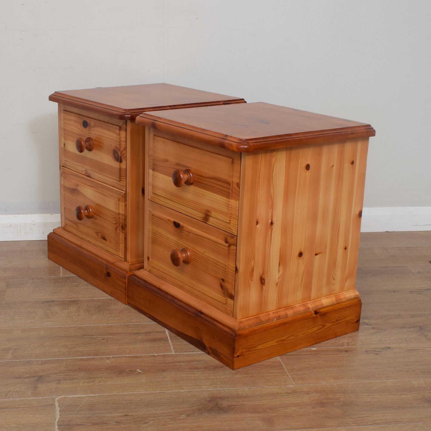 Pair of Pine Bedsides