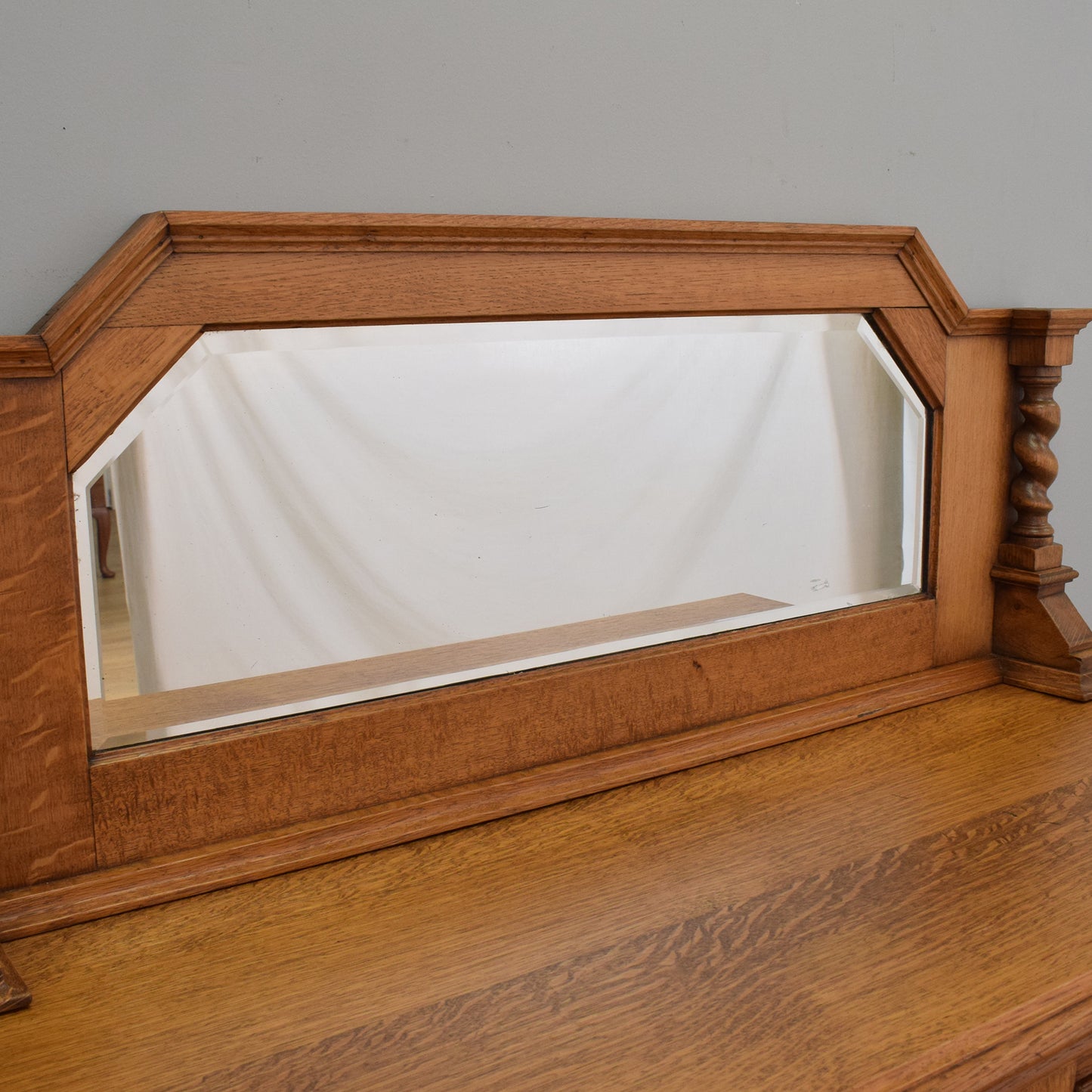 Mirrored Oak Sideboard