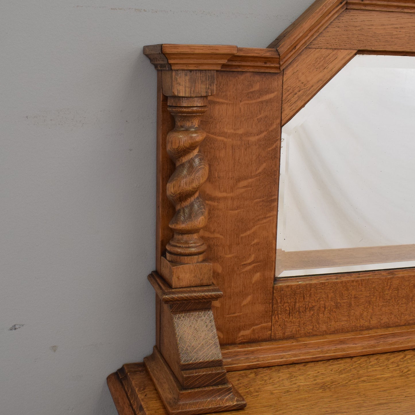 Mirrored Oak Sideboard