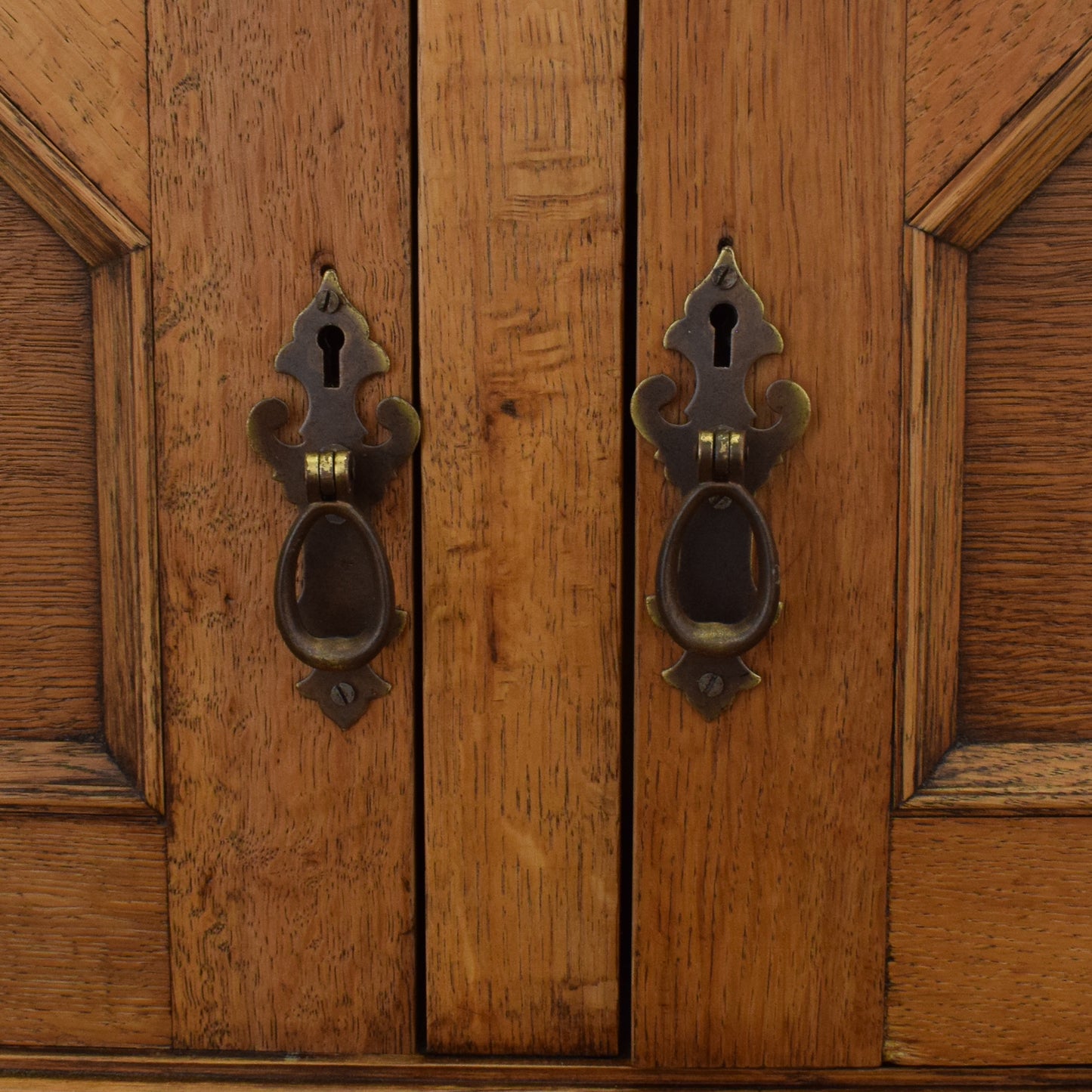 Mirrored Oak Sideboard