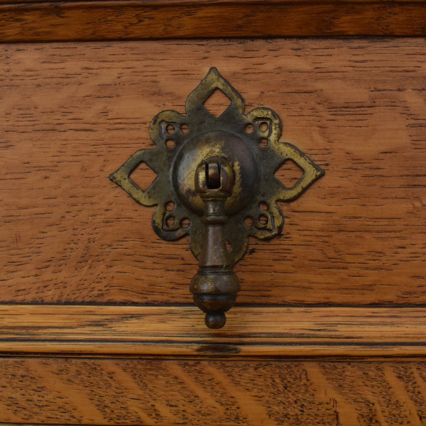 Mirrored Oak Sideboard